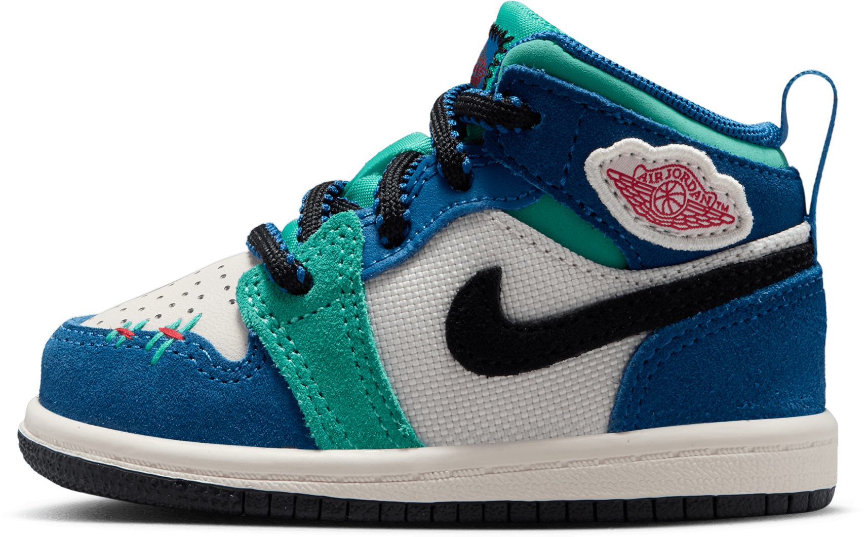 Air Jordan 1 Mid SE TD "True Blue Kinetic Green"
