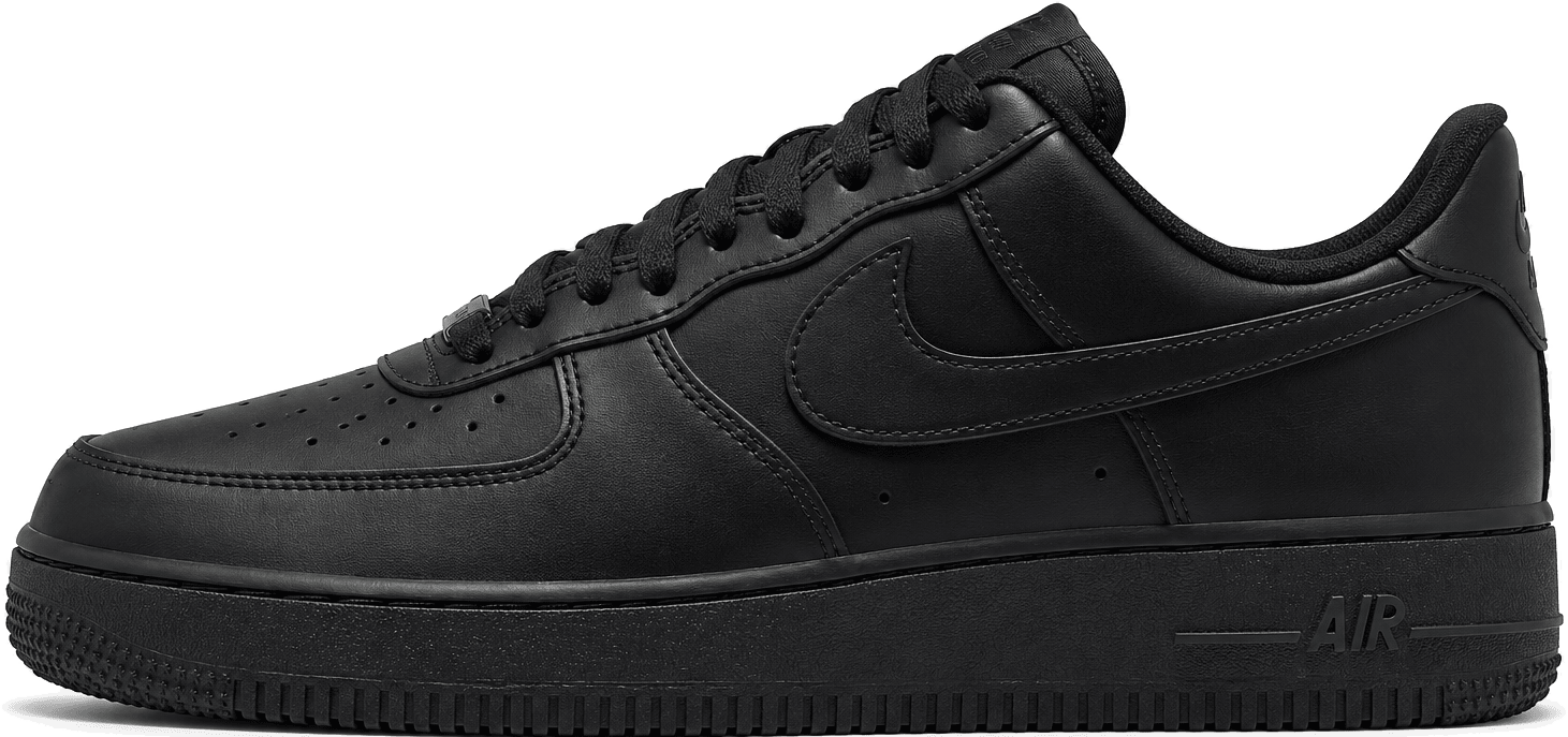 Nike Air Force 1 '07 "Black Metallic Silver"