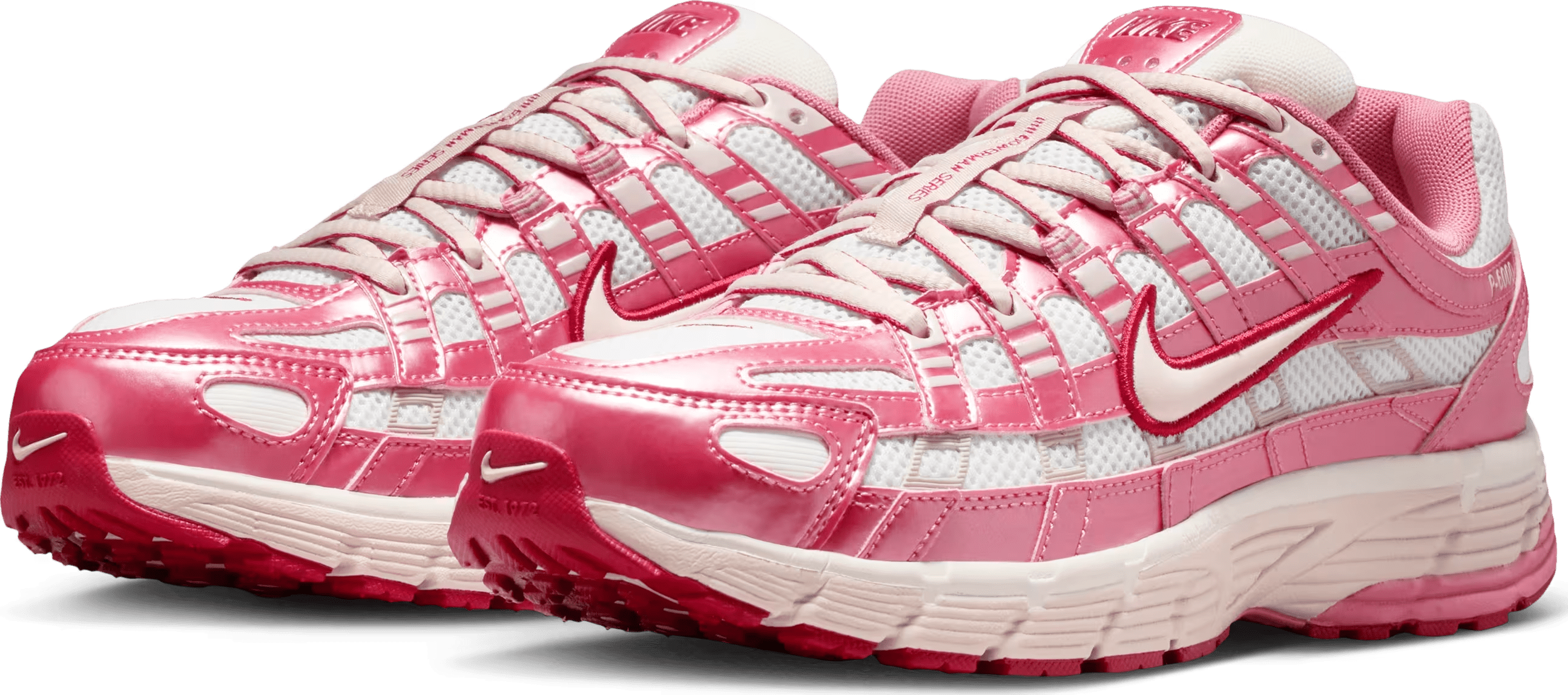 Nike P-6000 "White Silt Red Peony"