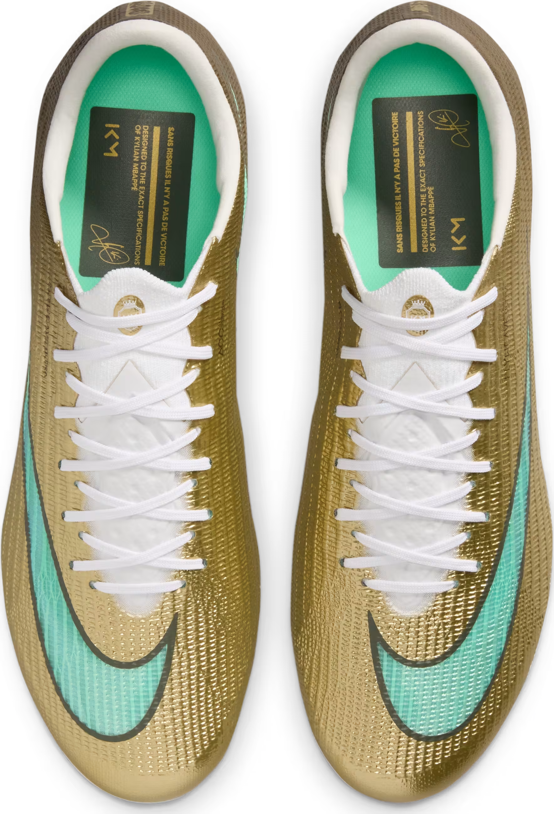 Nike Mercurial Superfly 11 Elite High-top Kylian Mbappé "Metallic Gold"