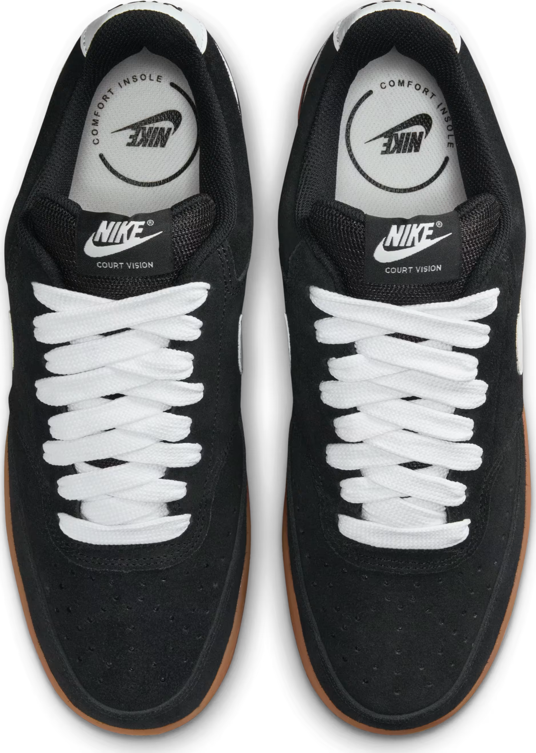 Nike Court Vision Low FL Black White Gum