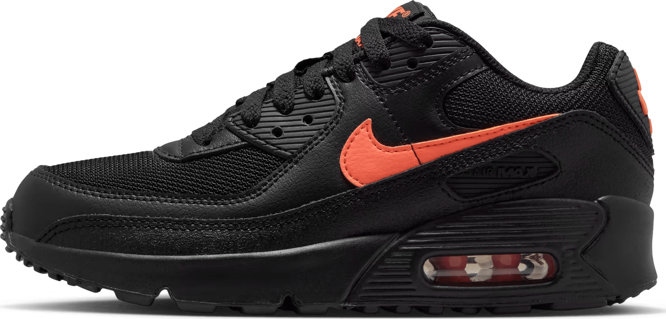 Nike Air Max 90 GS "Black Turf Orange"