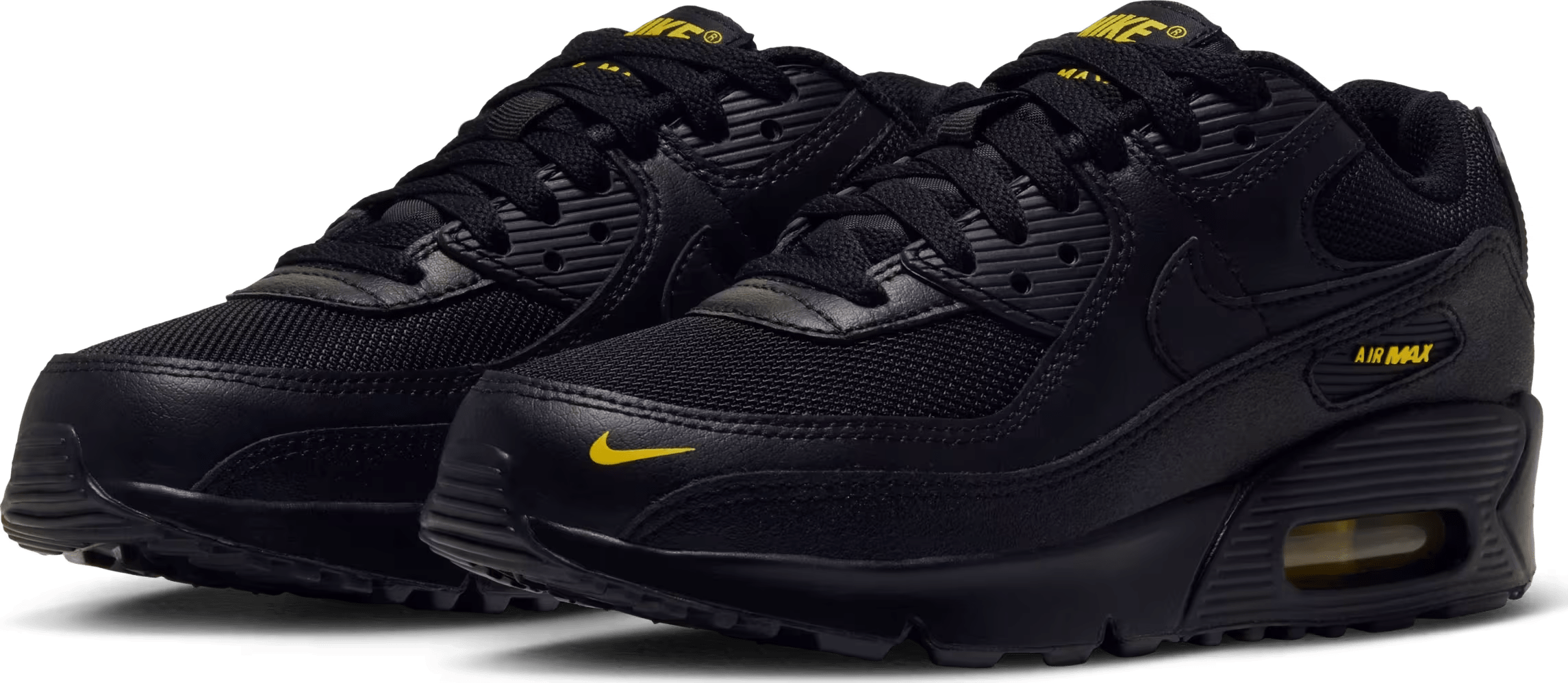 Nike Air Max 90 GS "Black Chrome Yellow"