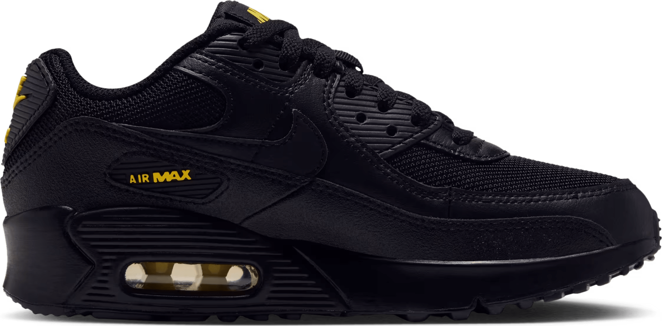 Nike Air Max 90 GS "Black Chrome Yellow"