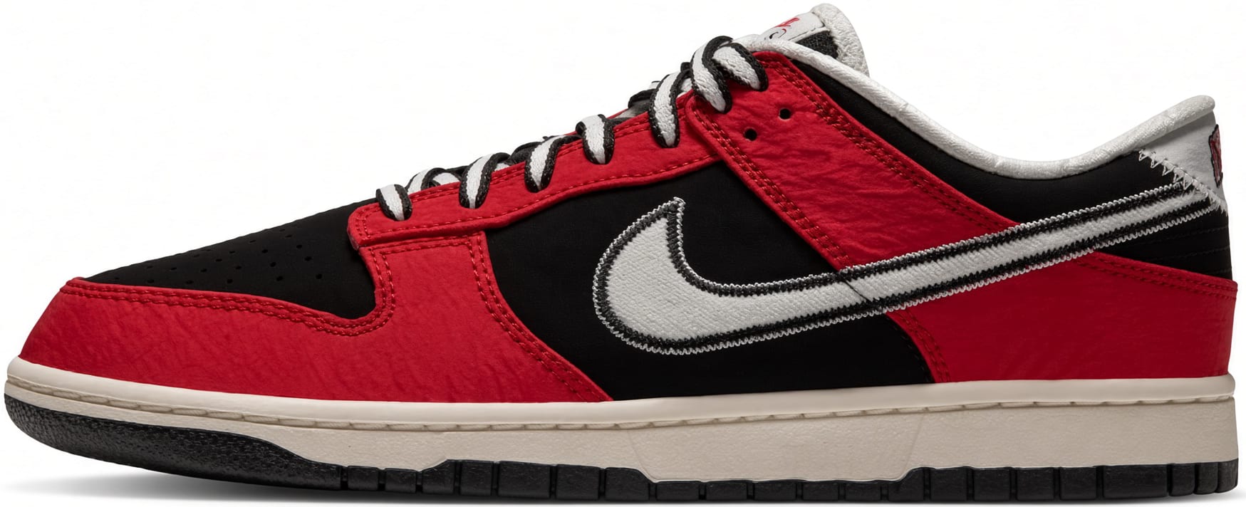Nike Dunk Low Retro "Black University Red Sail"