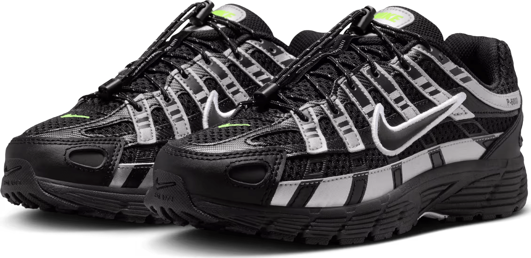 Nike P-6000 Black Metallic Silver Volt Ice (GS)