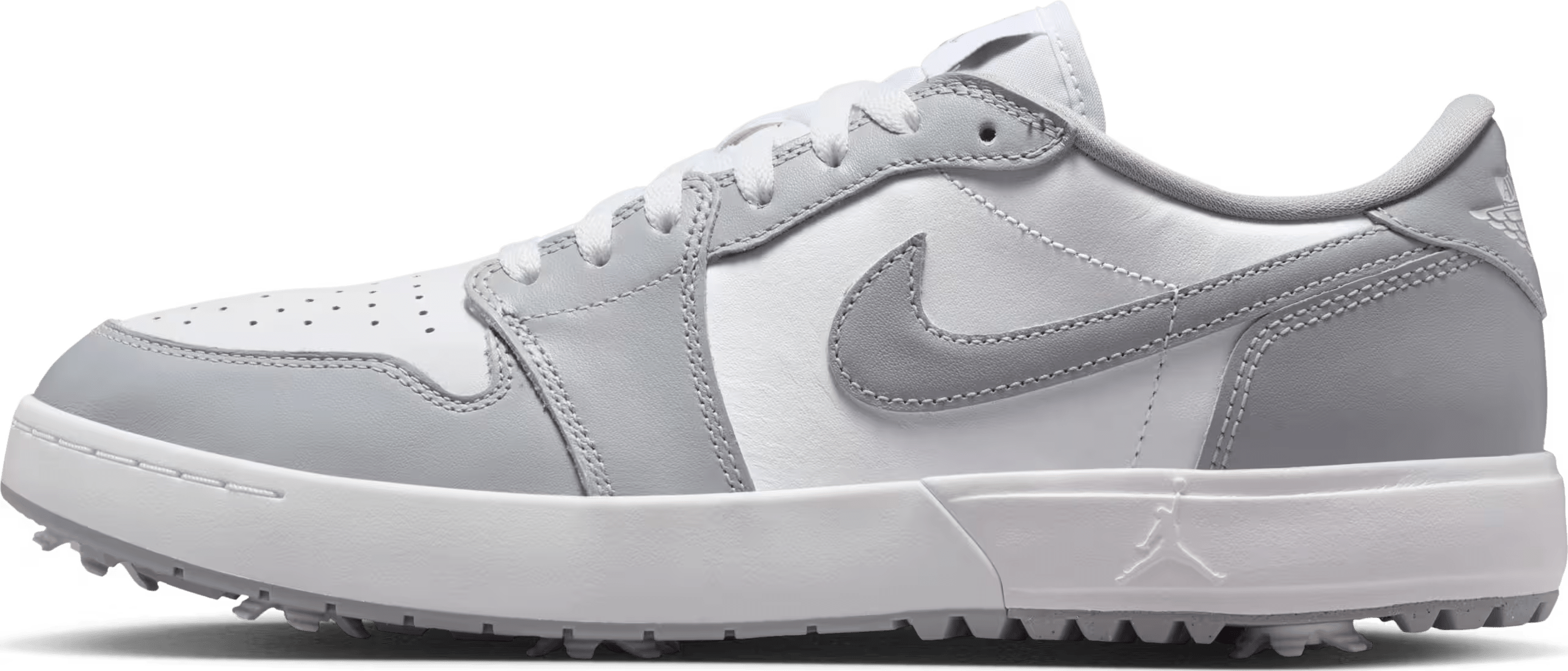 Air Jordan 1 Low G golf met spikes "Wolf Grey"
