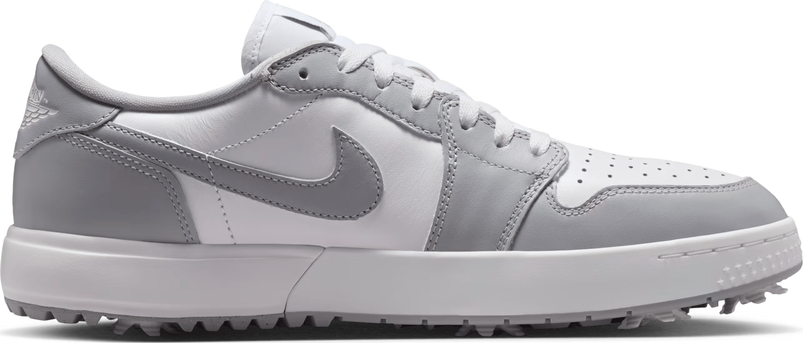 Air Jordan 1 Low G golf met spikes "Wolf Grey"