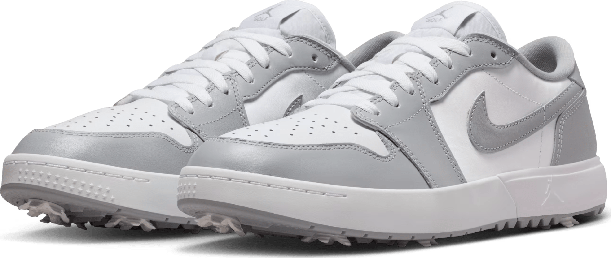 Air Jordan 1 Low G golf met spikes "Wolf Grey"