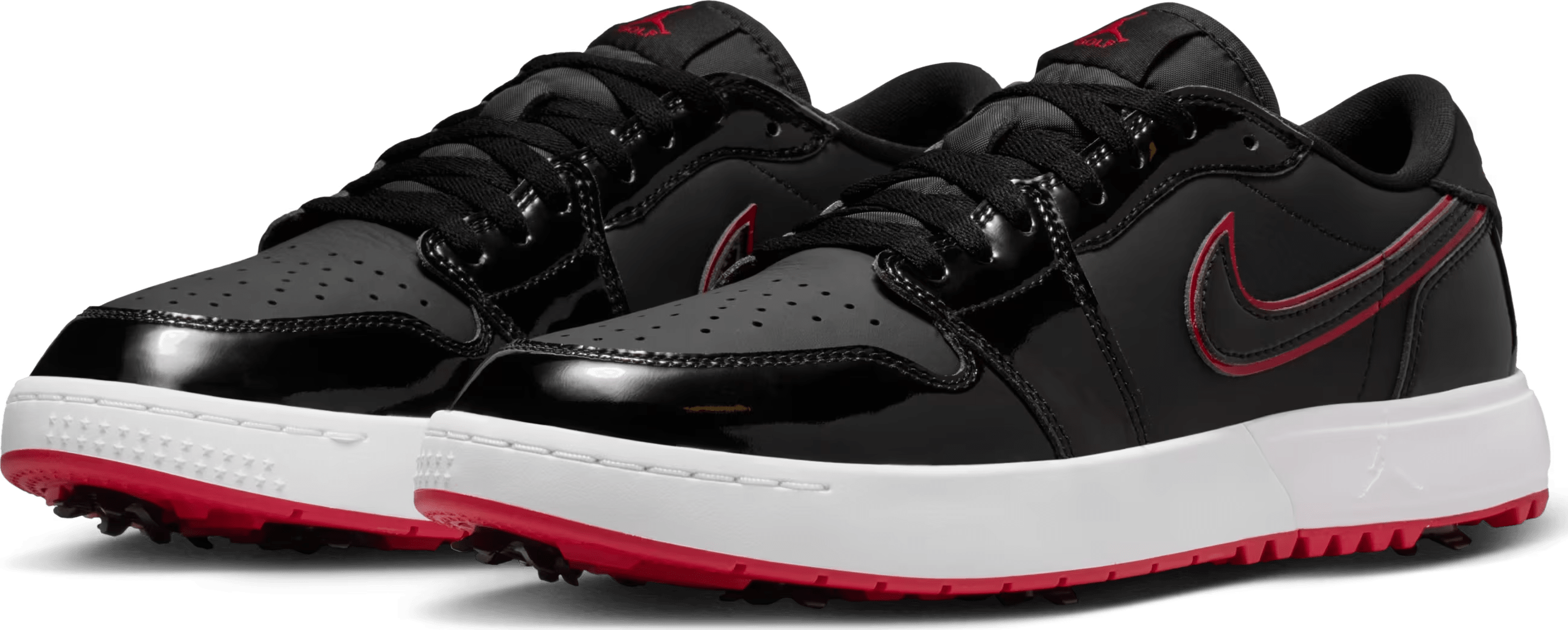 Jordan 1 Retro Low Golf "Bred Black Patent"