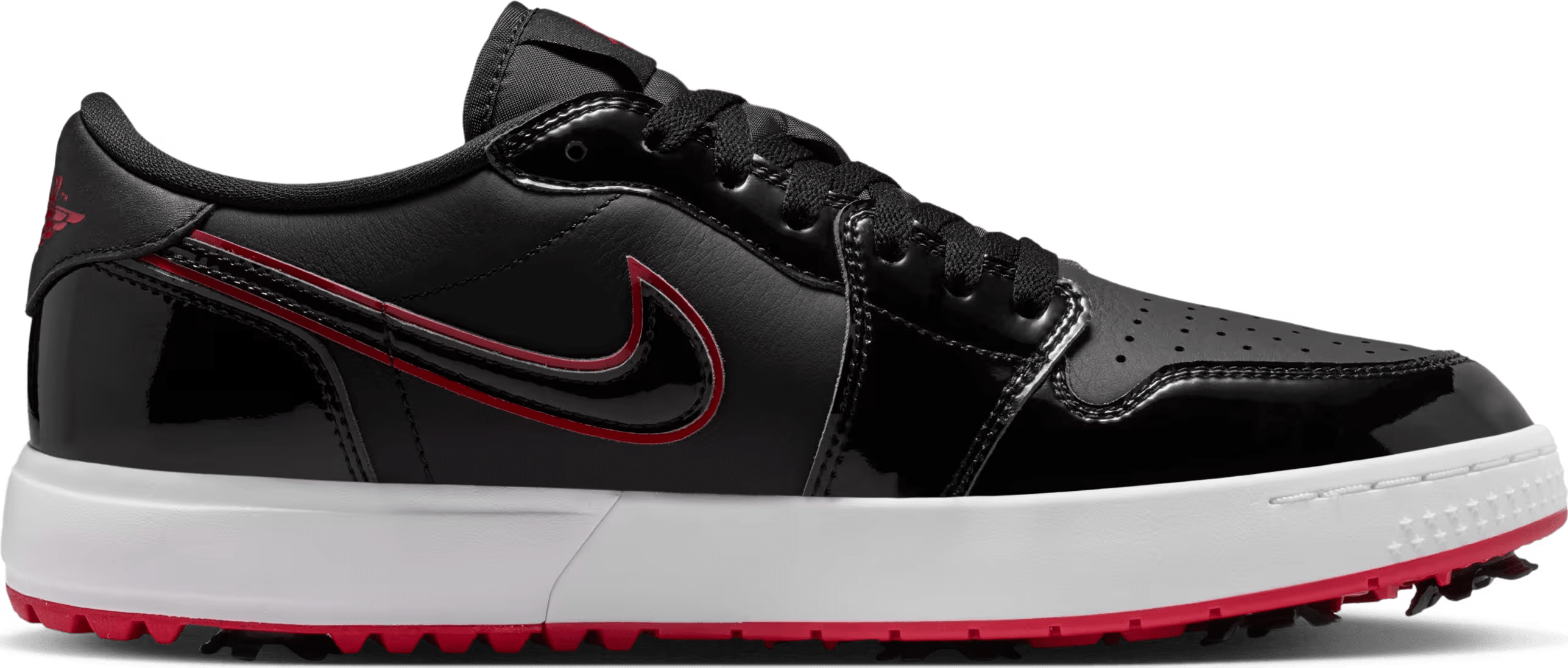 Jordan 1 Retro Low Golf "Bred Black Patent"