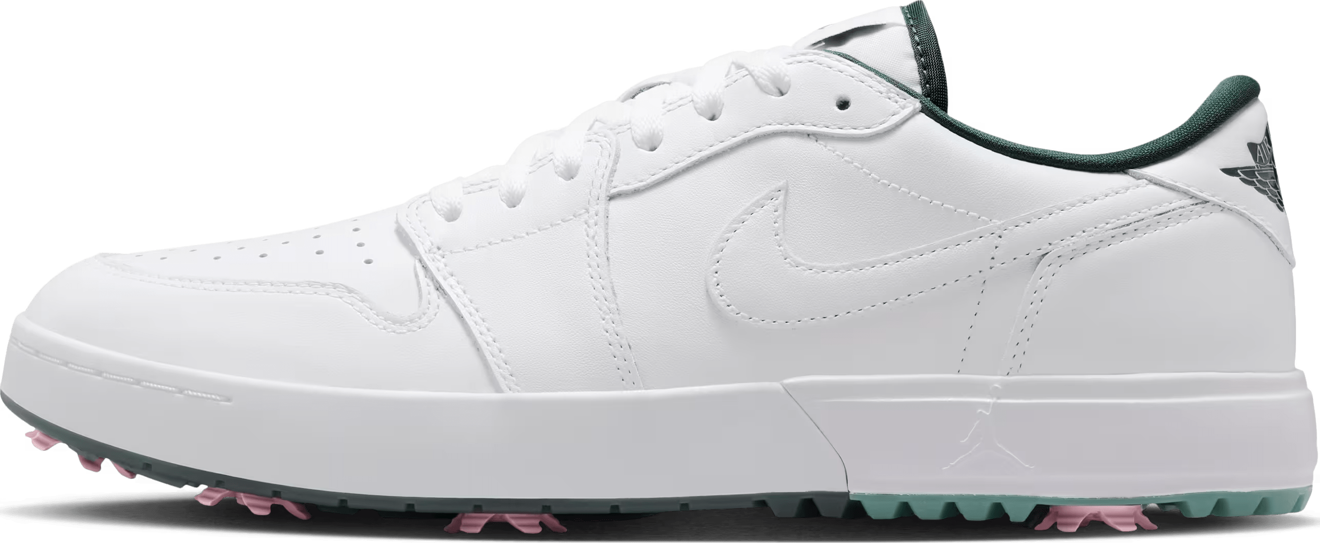Jordan 1 Low Golf Spiked White Fir Elemental Pink