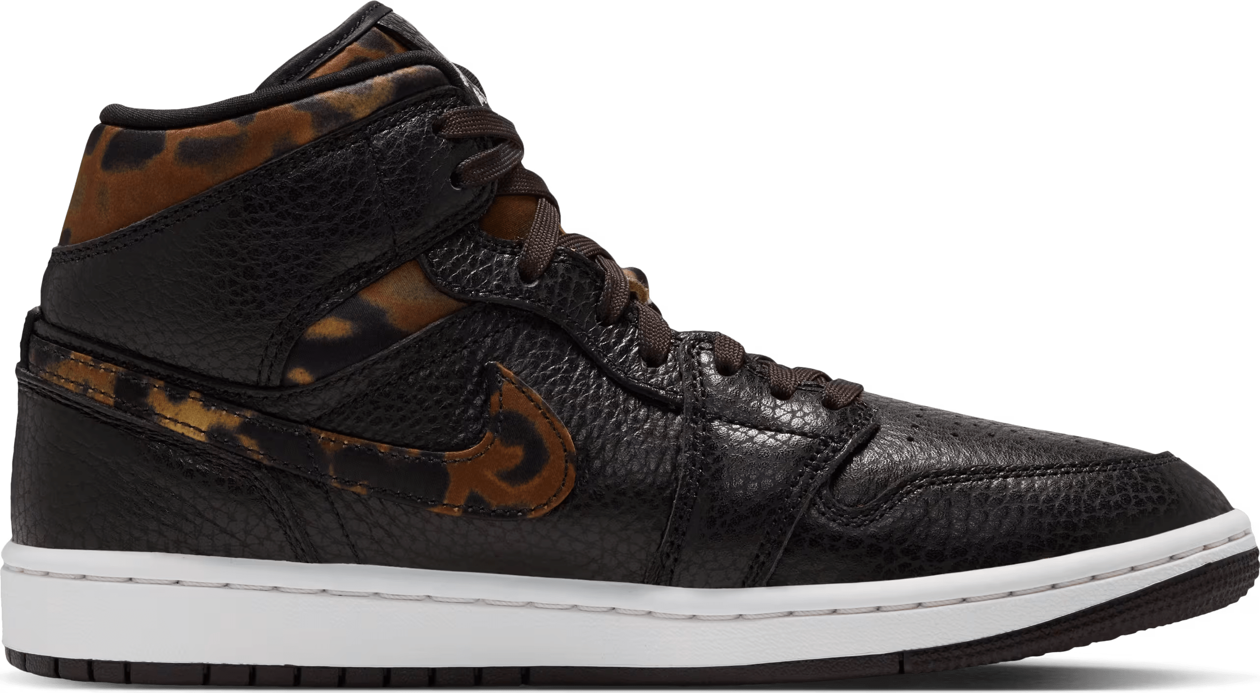 Air Jordan 1 Mid SE Wmns "Velvet Brown Leopard"