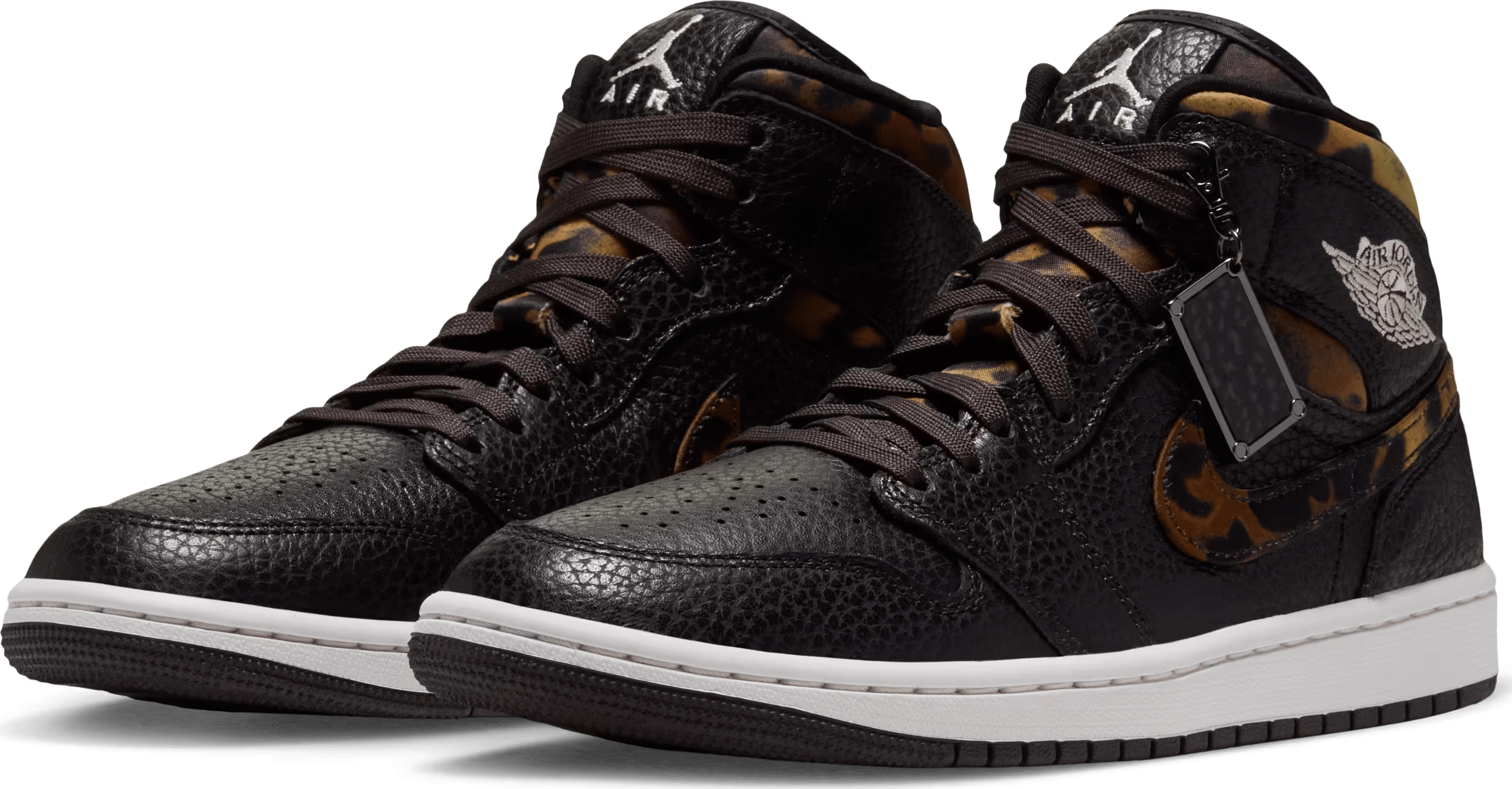 Air Jordan 1 Mid SE Wmns "Velvet Brown Leopard"