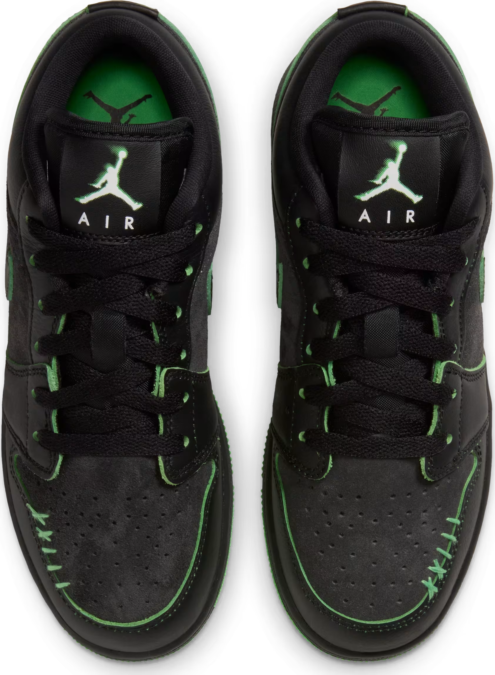 Air Jordan 1 Low SE GS "Black Scream Green"