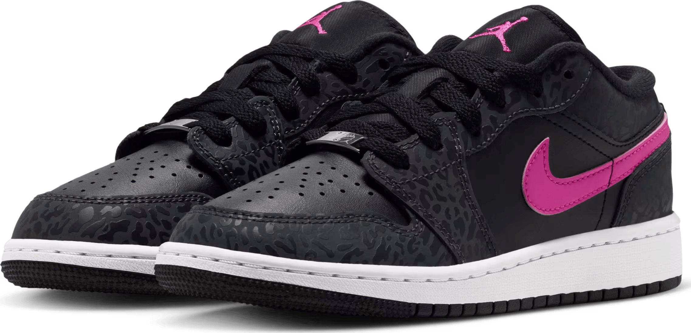 Air Jordan 1 Low SE GS "Black Laser Fuchsia"