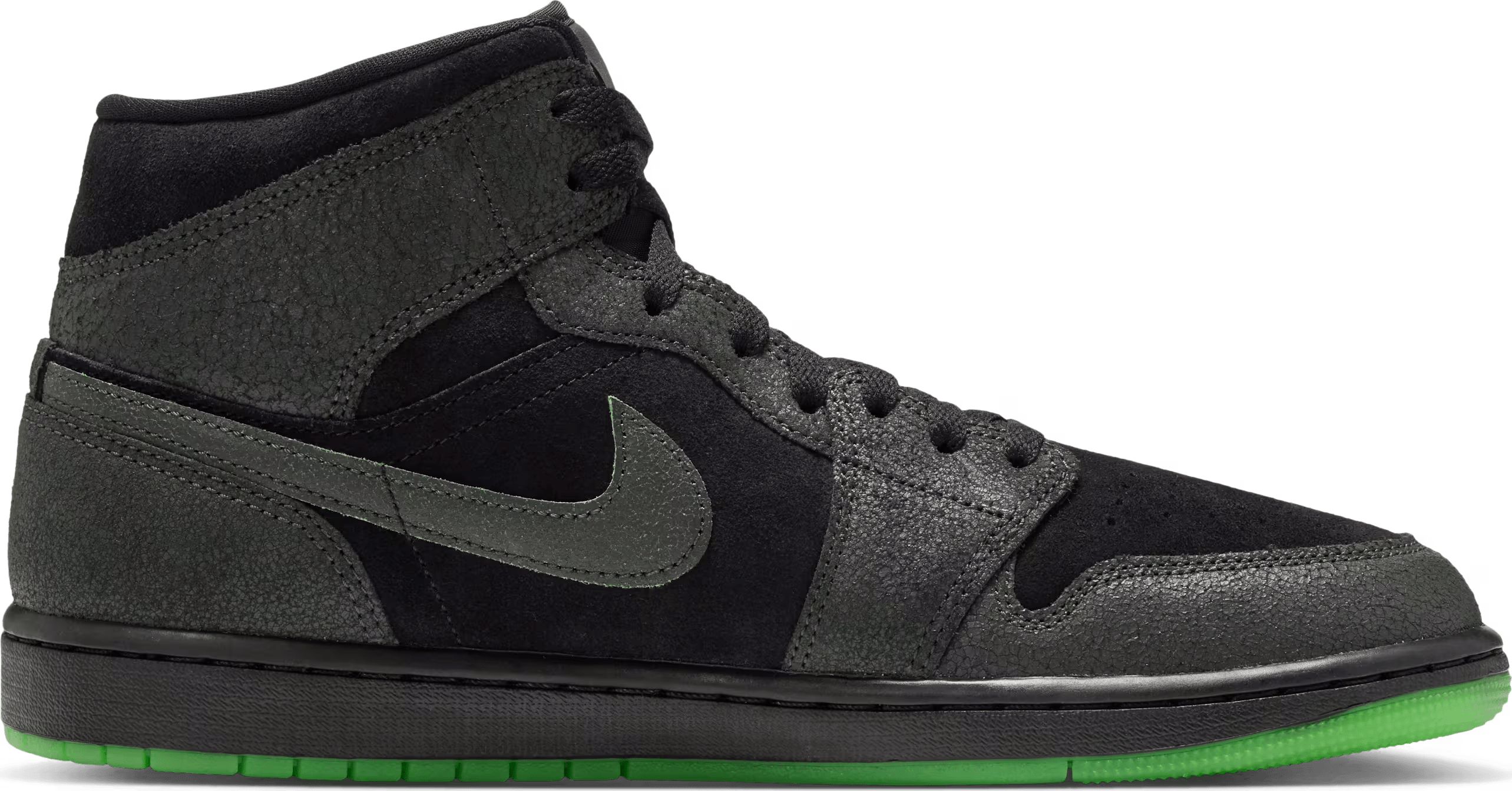 Air Jordan 1 Mid SE "Black Scream Green"