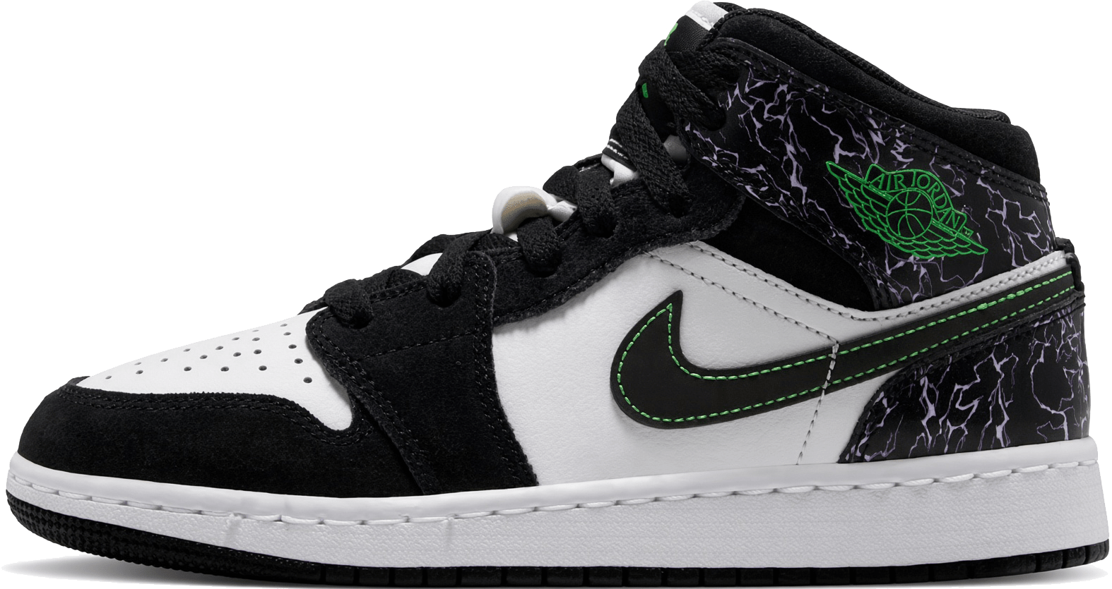Air Jordan 1 Mid SE "Black Scream Green"