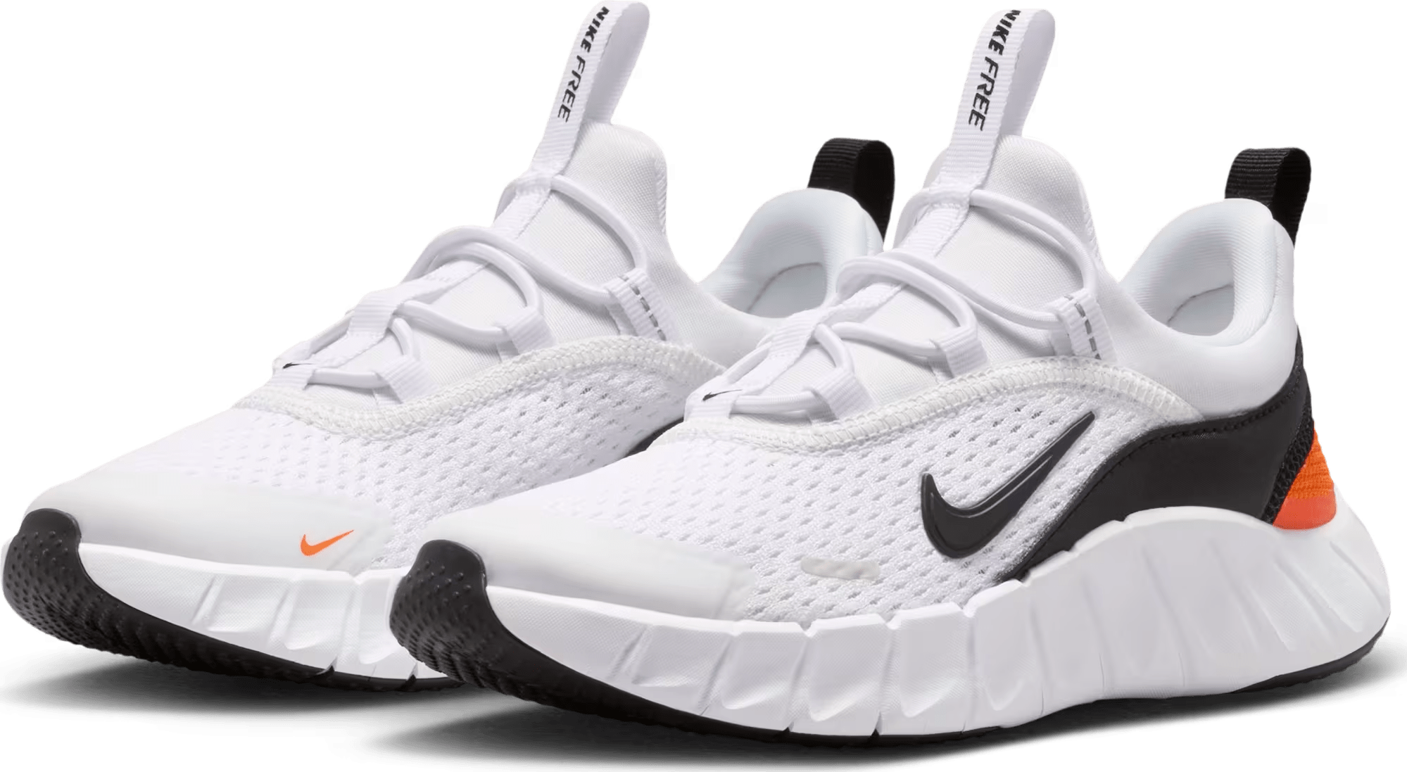 Nike Free Ride White Safety Orange Black (PS)