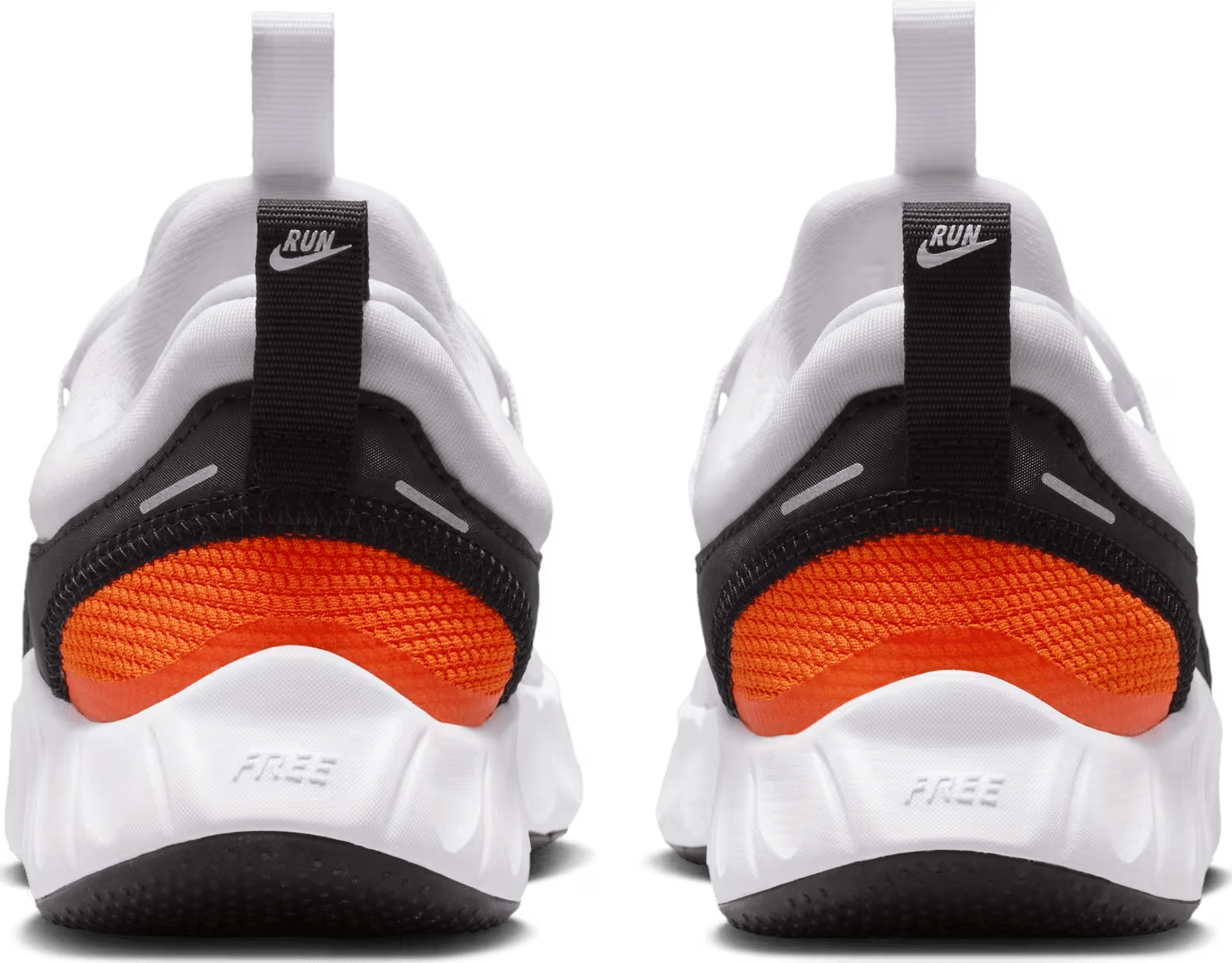 Nike Free Ride White Safety Orange Black (PS)