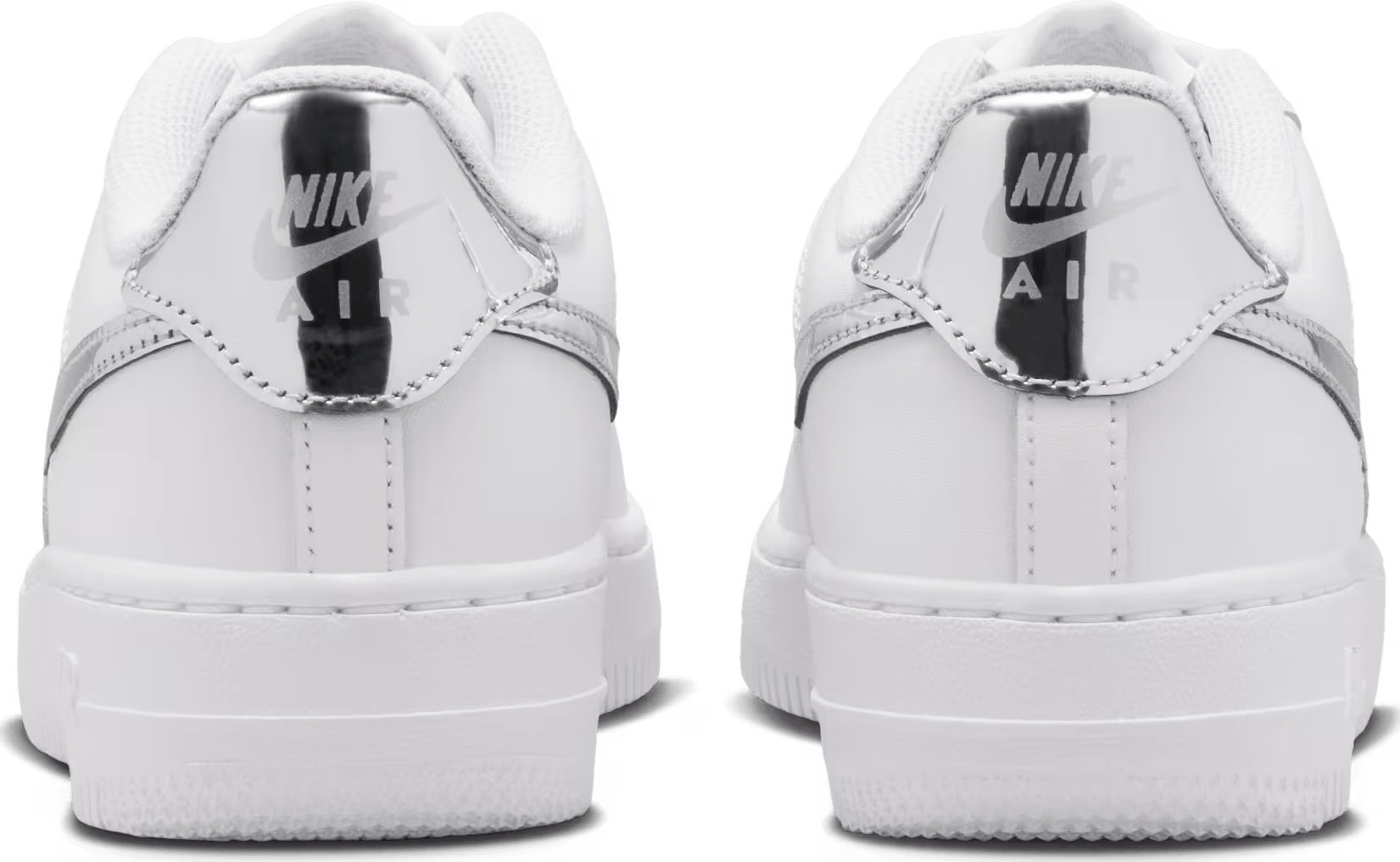 Nike Air Force 1 GS "White Metallic Silver"