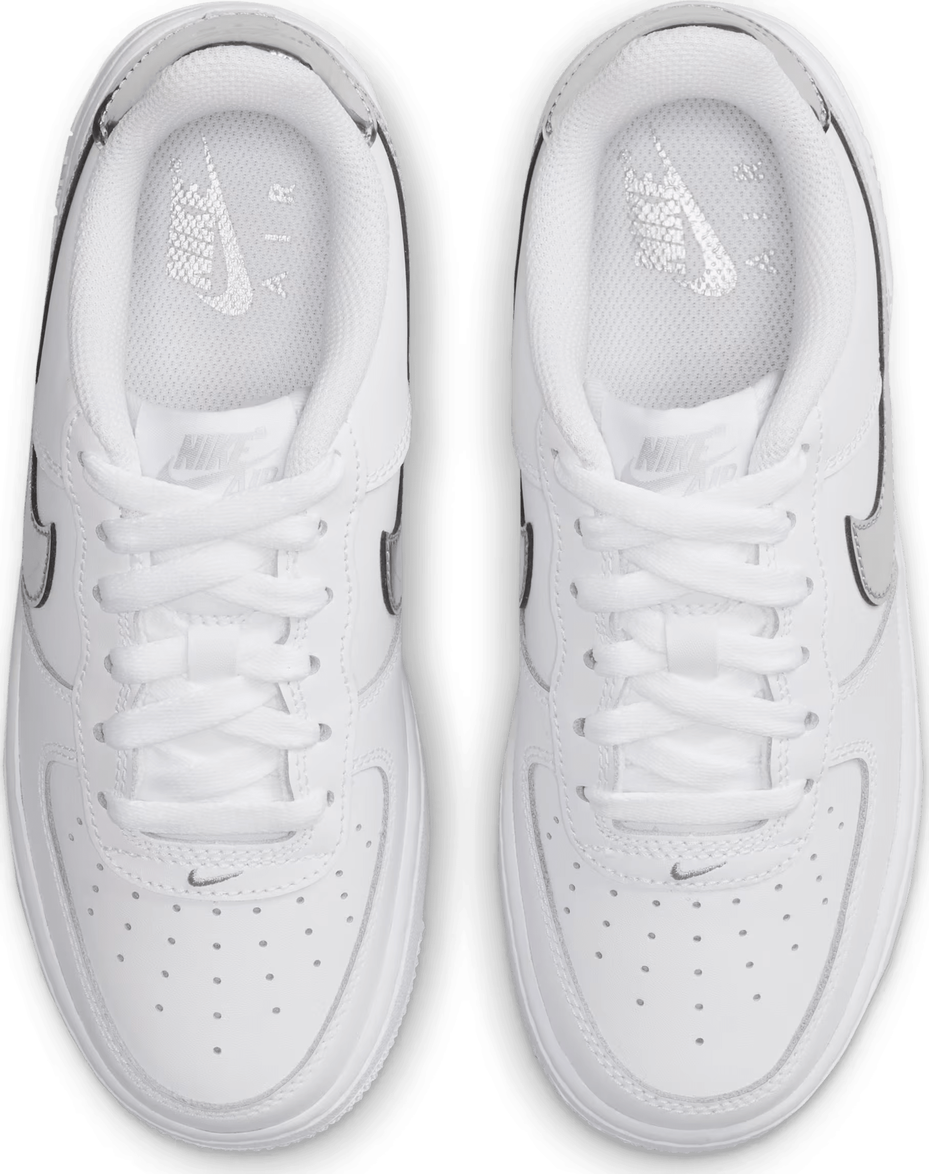 Nike Air Force 1 GS "White Metallic Silver"