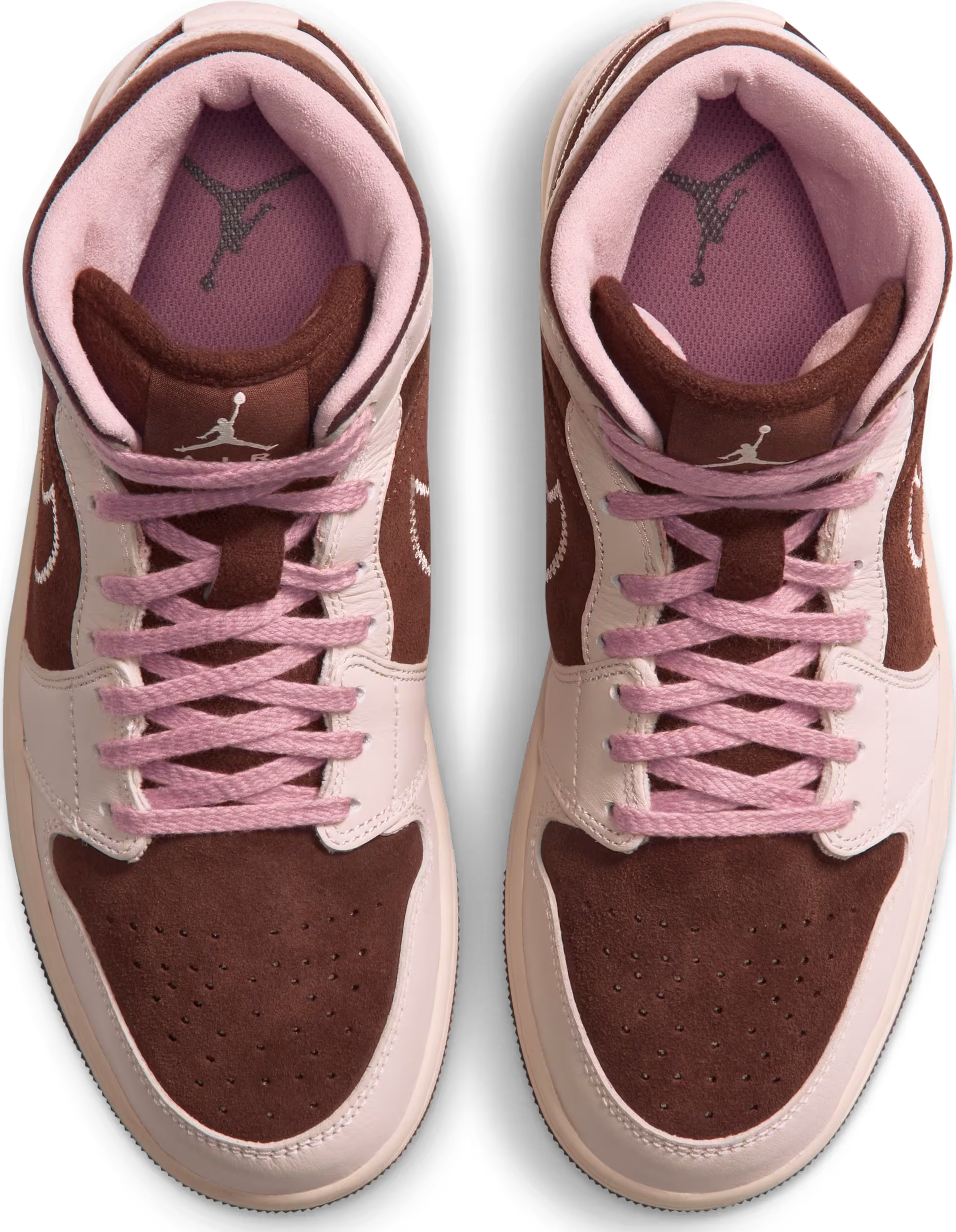 Air Jordan 1 Mid "Cacao Wow Rust Pink"
