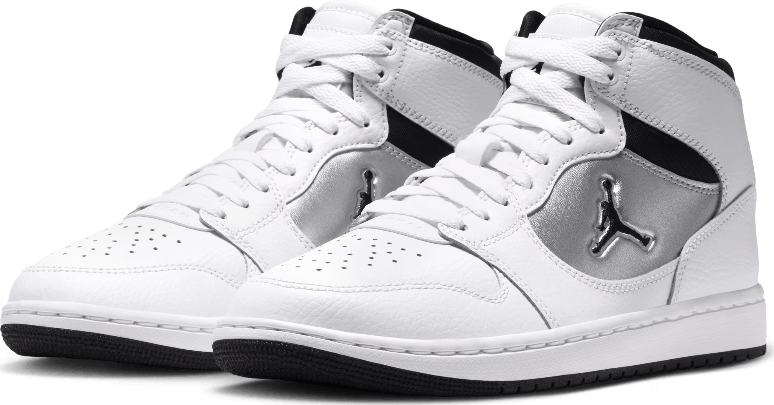 Air Jordan Court Connect Mid "White Metallic Silver"