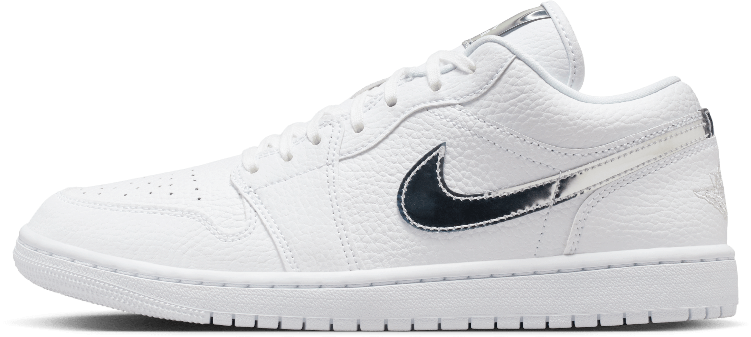 Air Jordan 1 Low SE Wmns "White Metallic Silver"