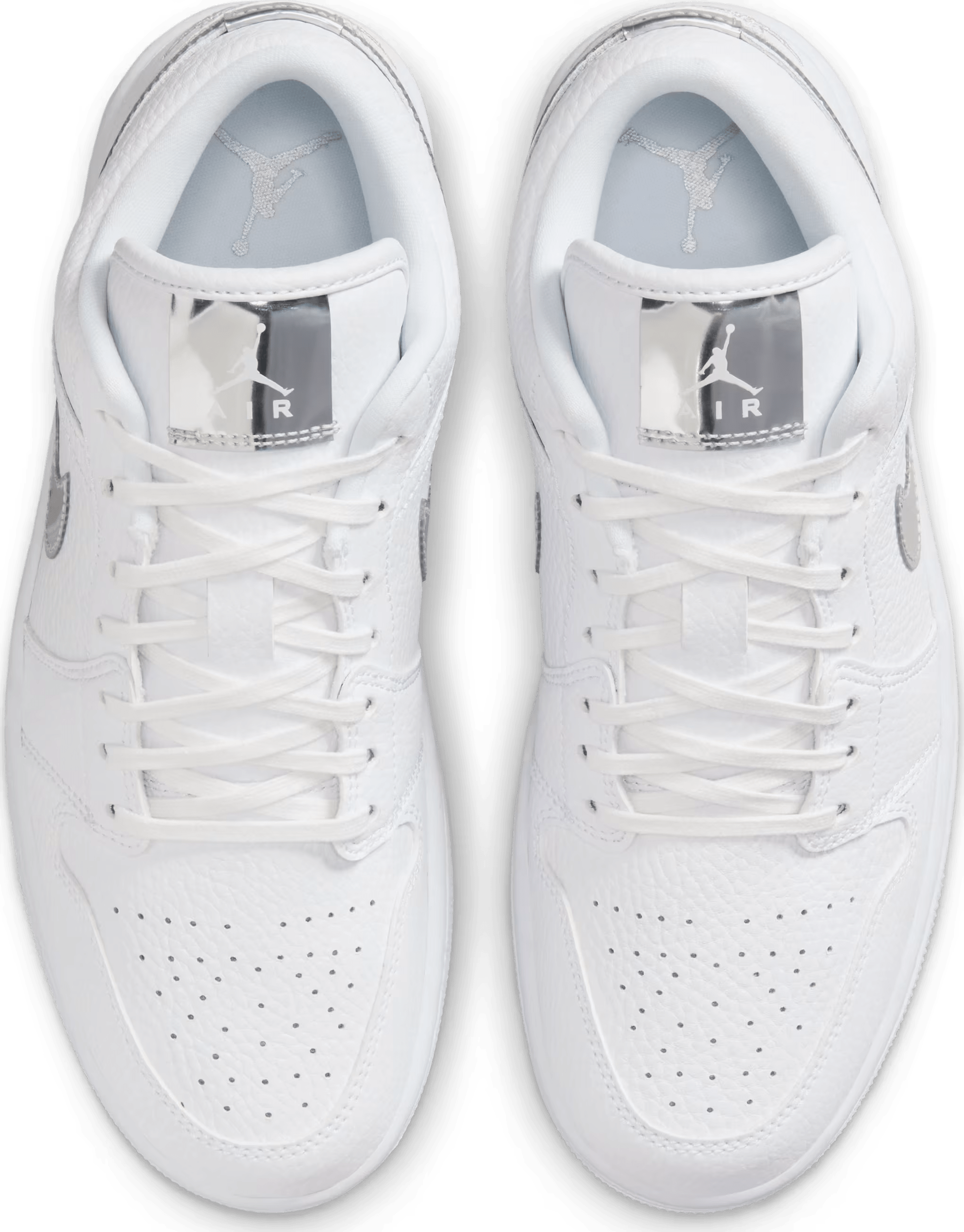 Air Jordan 1 Low SE Wmns "White Metallic Silver"
