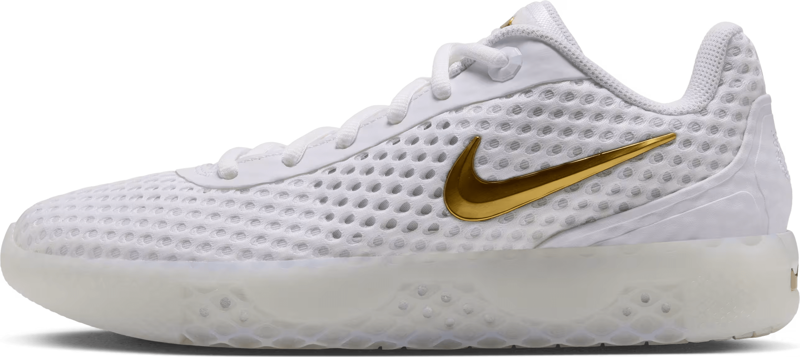 LeBron Witness X "White Metallic Gold"