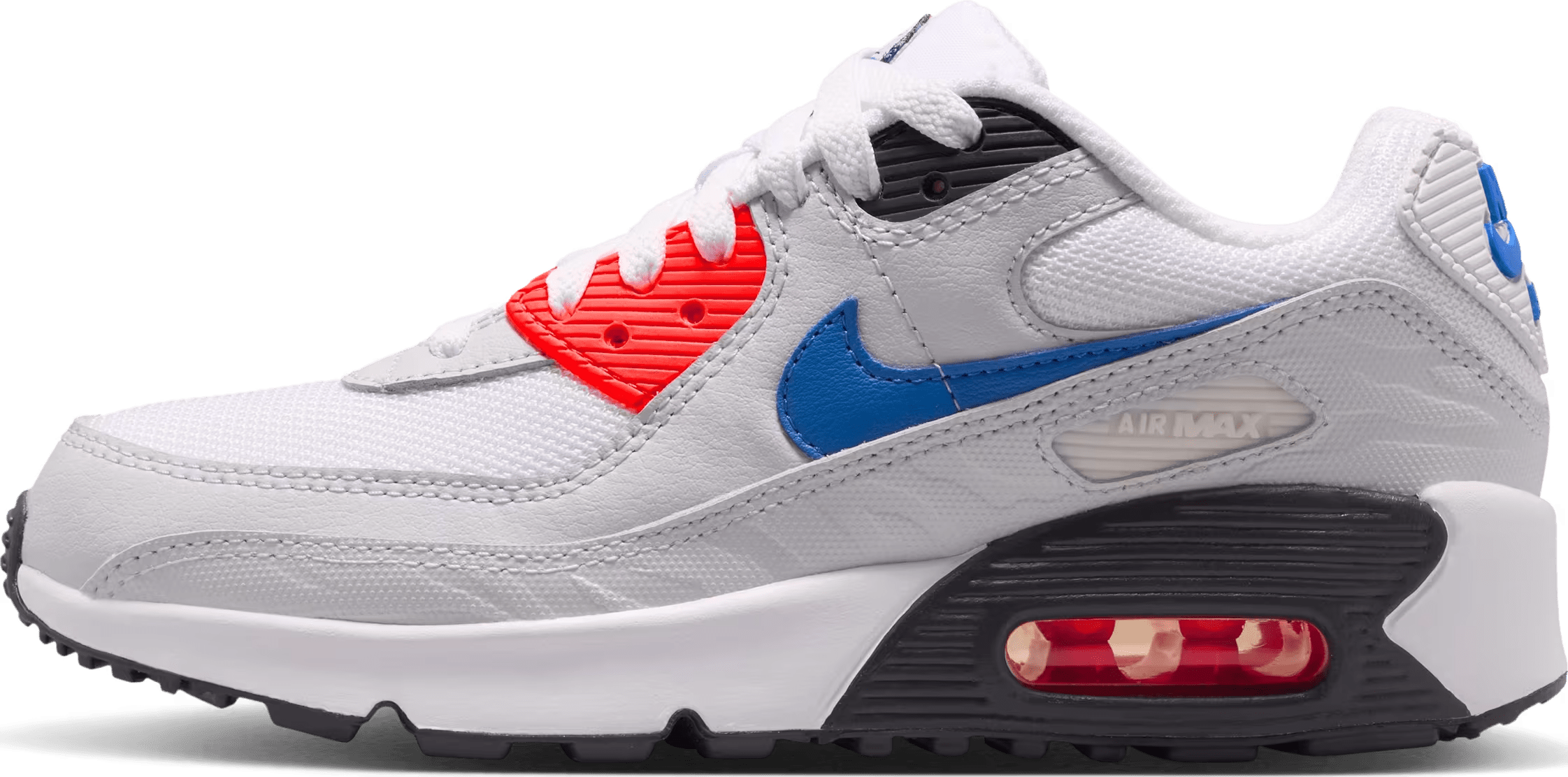 Nike Air Max 90 SE GS "White Dust Bright Crimson Game Royal"