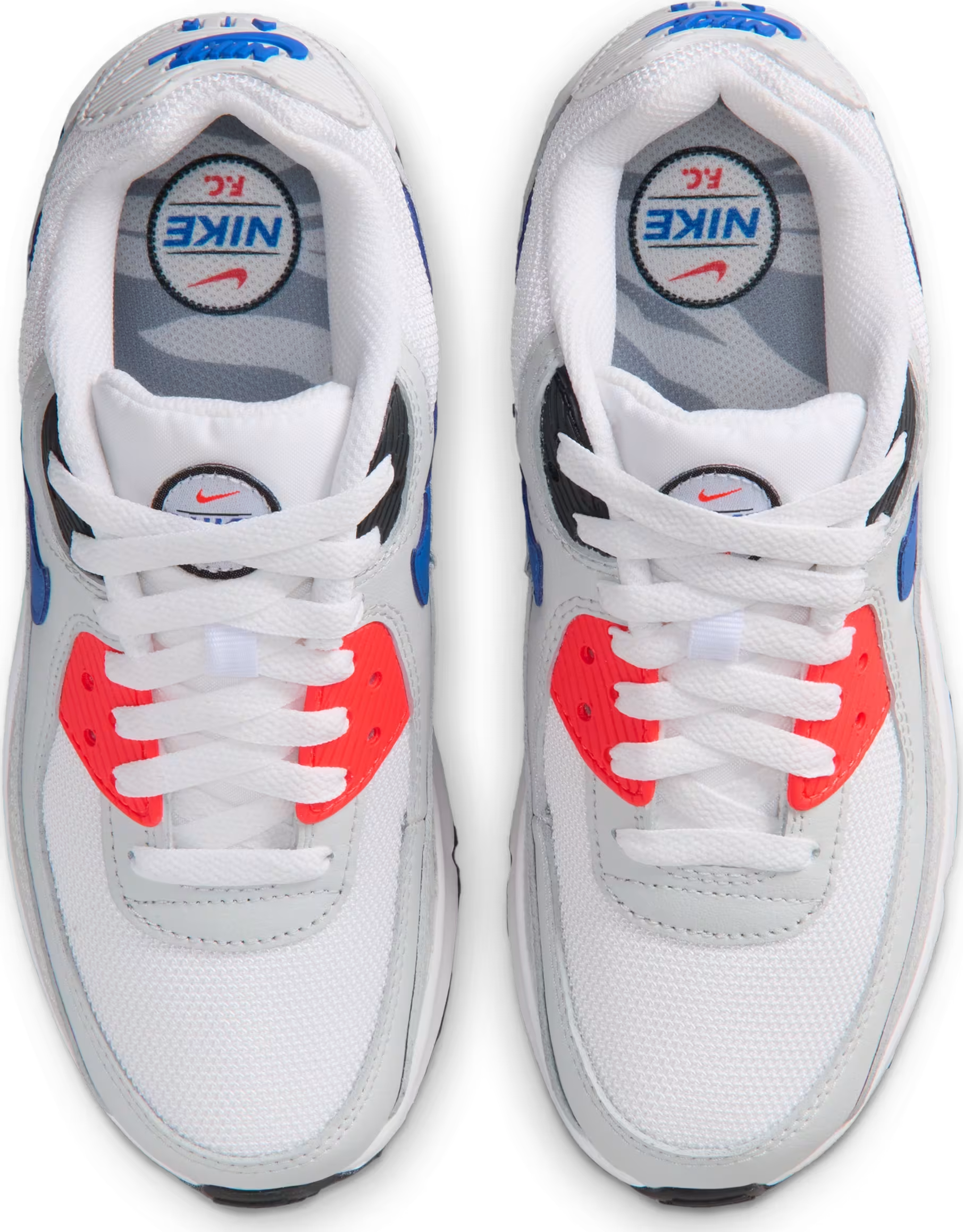 Nike Air Max 90 SE GS "White Dust Bright Crimson Game Royal"