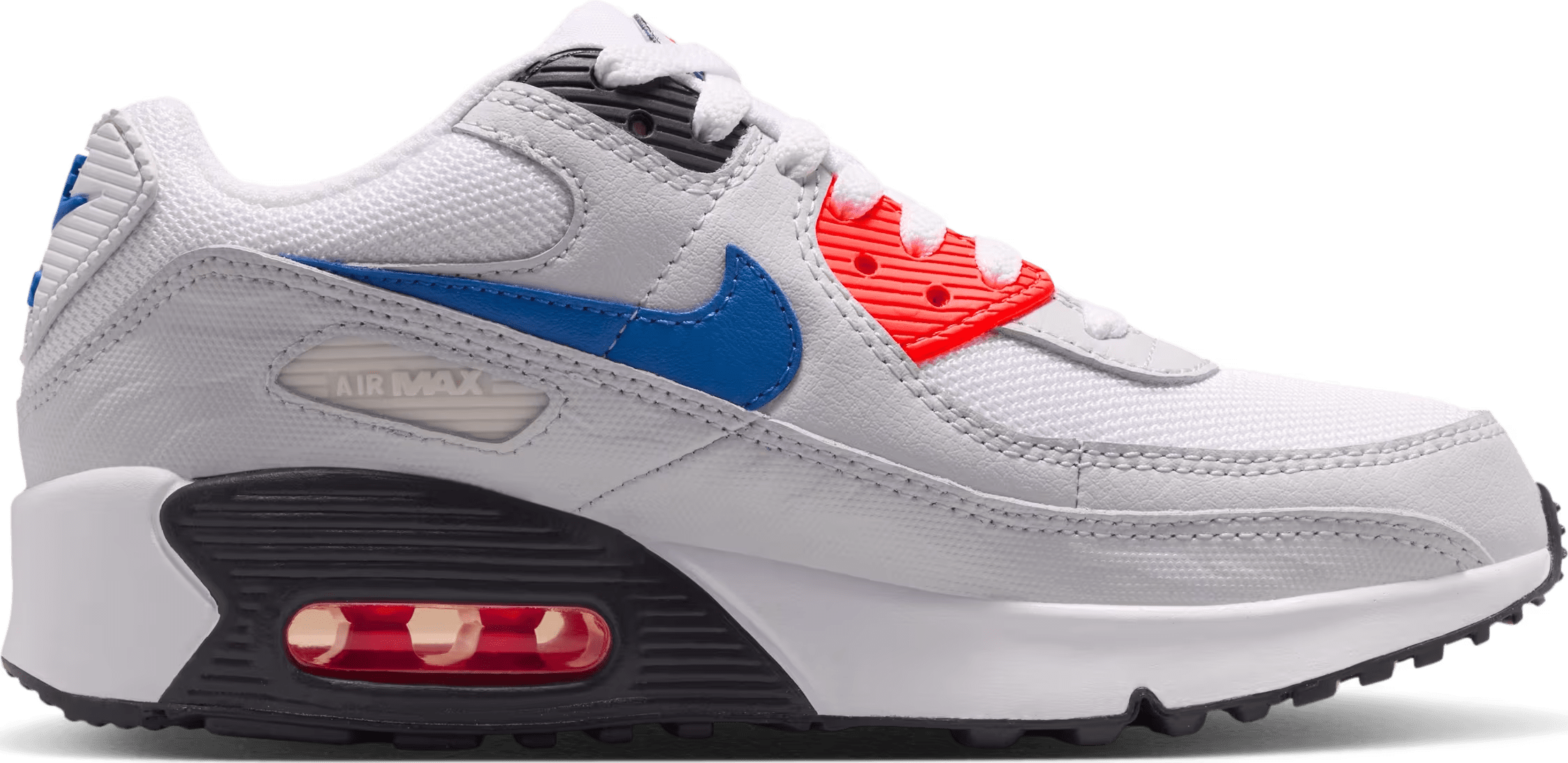 Nike Air Max 90 SE GS "White Dust Bright Crimson Game Royal"