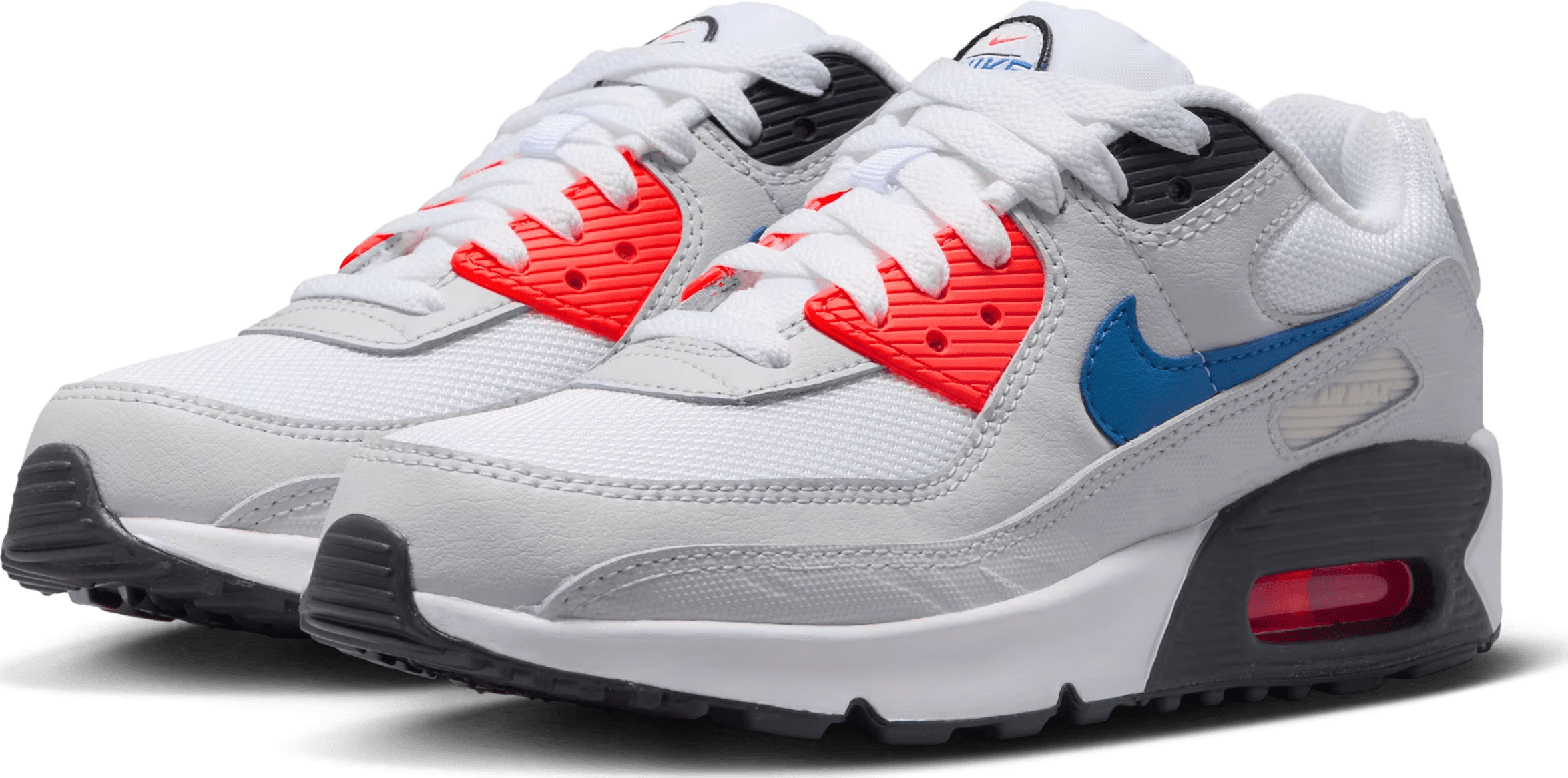 Nike Air Max 90 SE GS "White Dust Bright Crimson Game Royal"