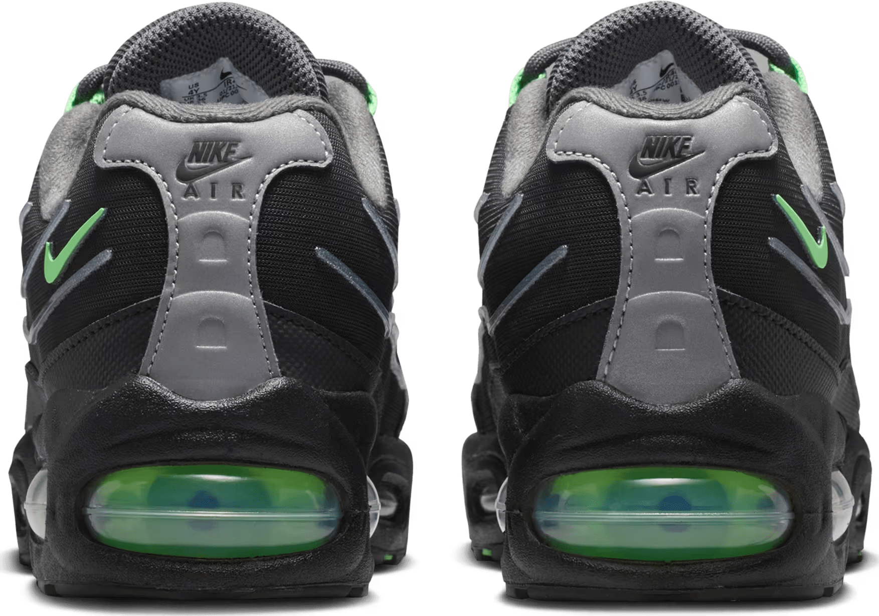 Nike Air Max 95 Big Bubble Tech GS "Black Illusion Green"