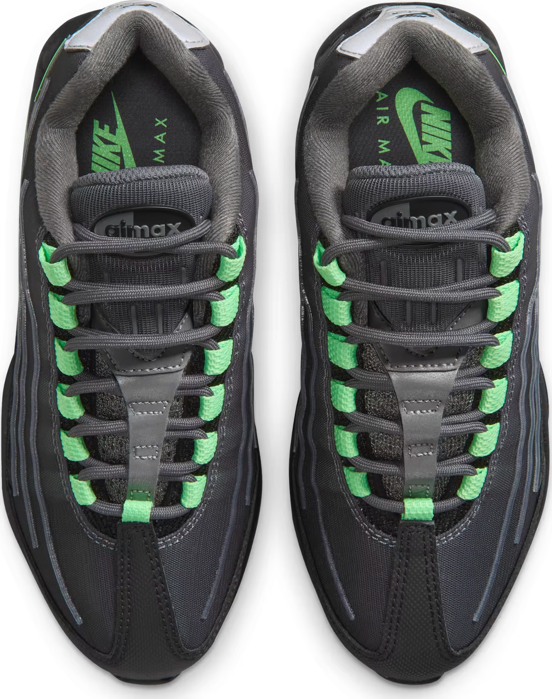 Nike Air Max 95 Big Bubble Tech GS "Black Illusion Green"