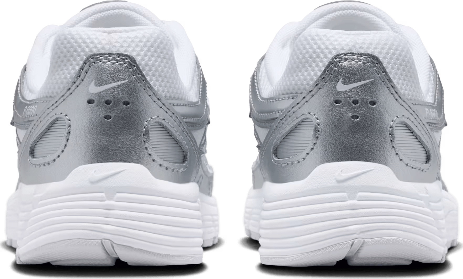 Nike P-6000 Utility GS "White Metallic Silver"