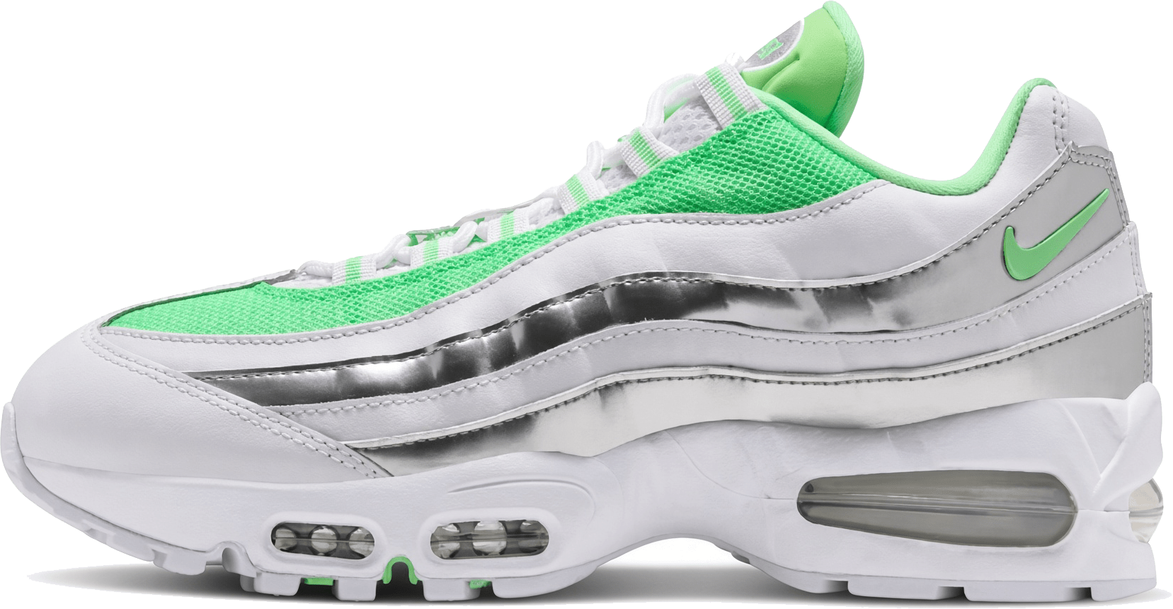 Nike Air Max 95 Big Bubble "Metallic Silver Illusion Green"
