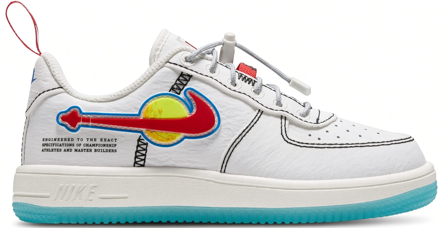 LEGO x Nike Air Force 1 PS "Tour Yellow Red Rush"