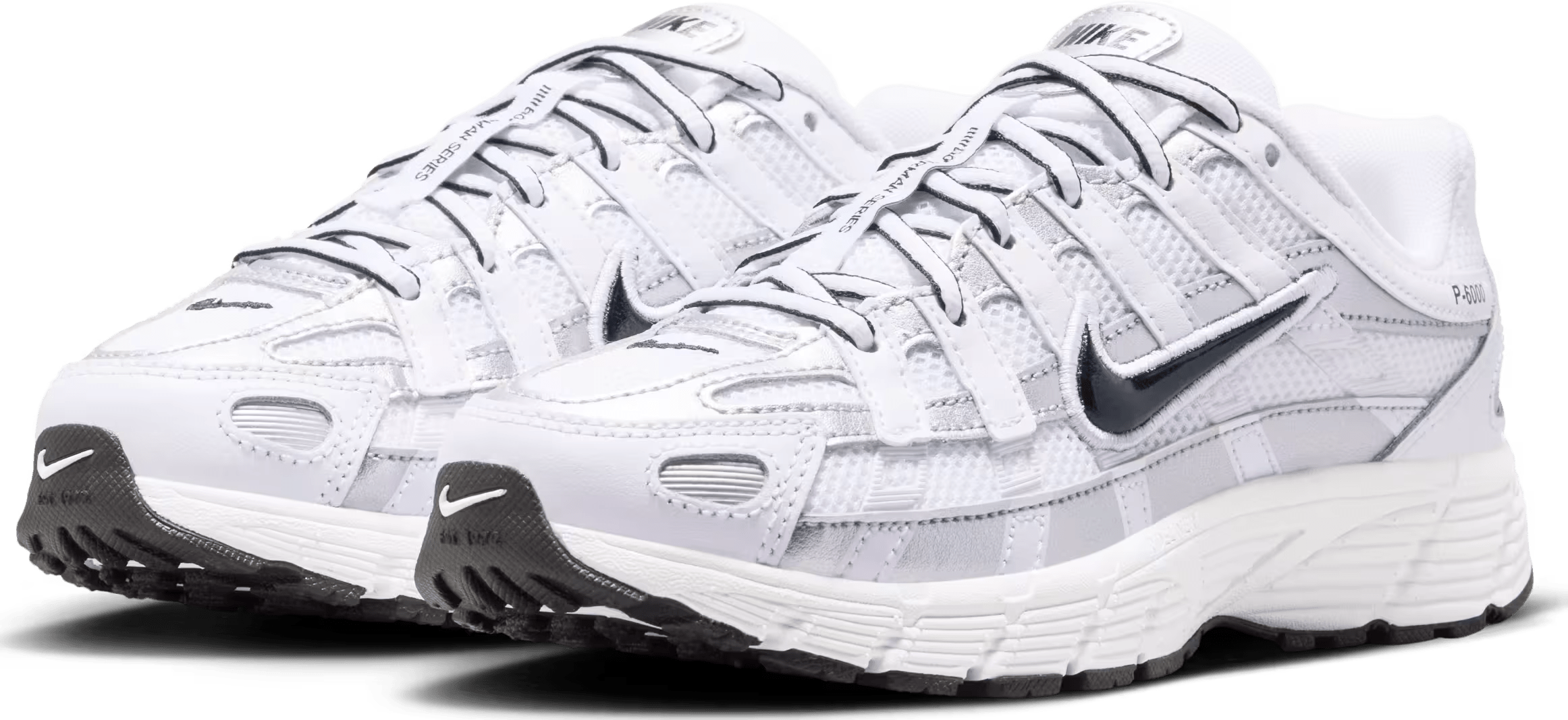 Nike P-6000 GS "Black Metallic Silver"