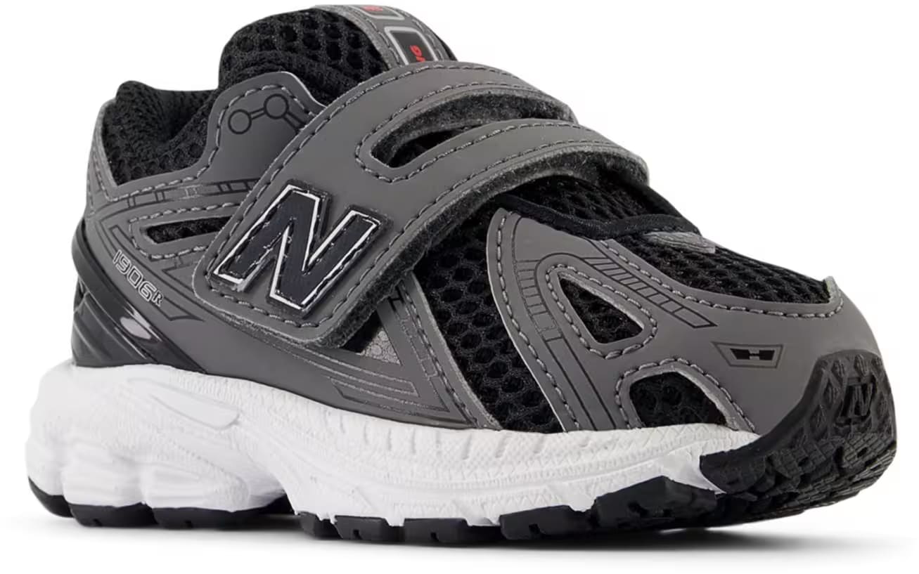 New Balance 1906R Hook and Loop Grey Black White (TD)