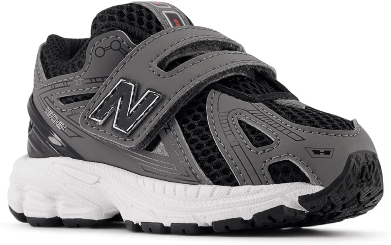 New Balance 1906R Hook and Loop Grey Black White (TD)
