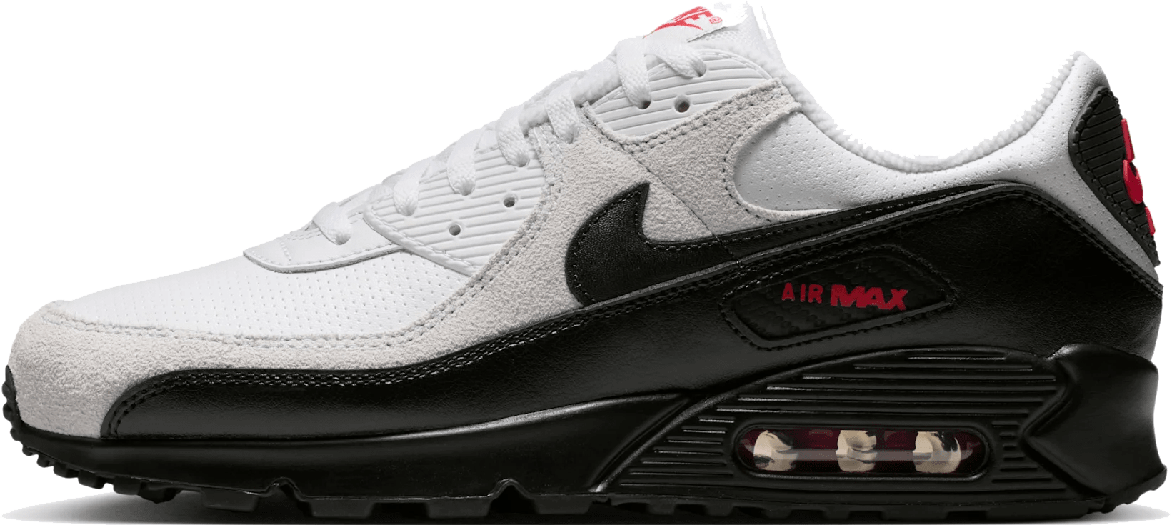Nike Air Max 90 "White Black University Red"