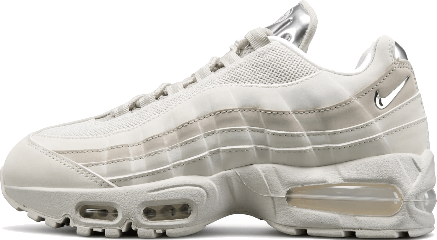 Nike Air Max 95 Big Bubble "Light Bone Metallic Silver"