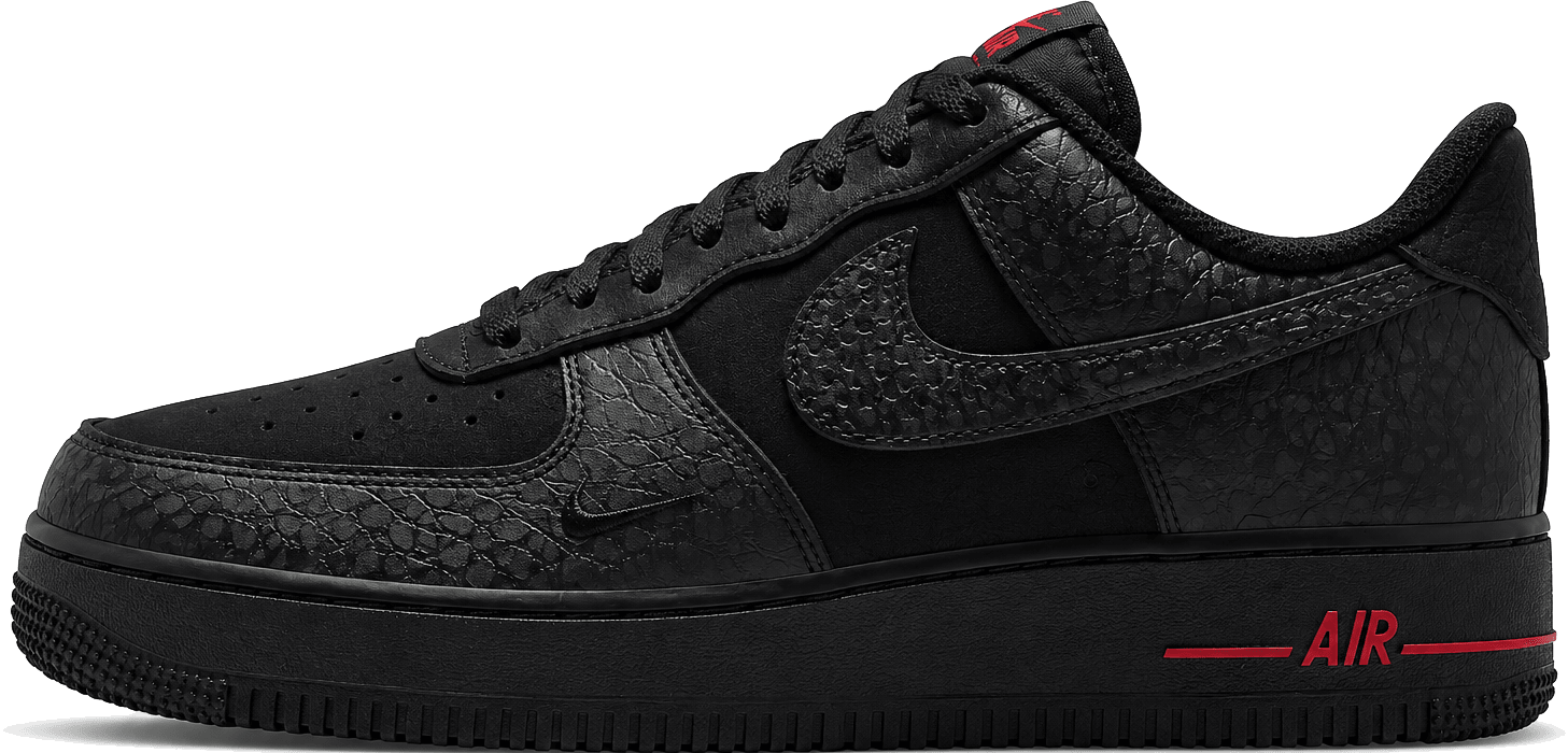 Nike Air Force 1 '07 "Black Tough Red"