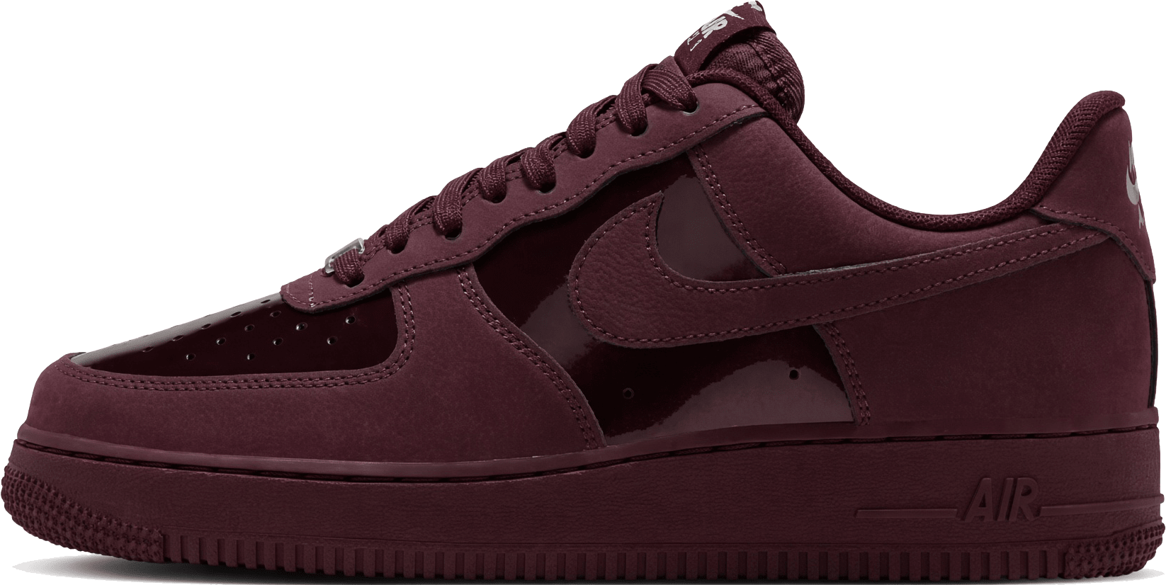 Nike Air Force 1 '07 SE "Burgundy Crush Metallic Silver"