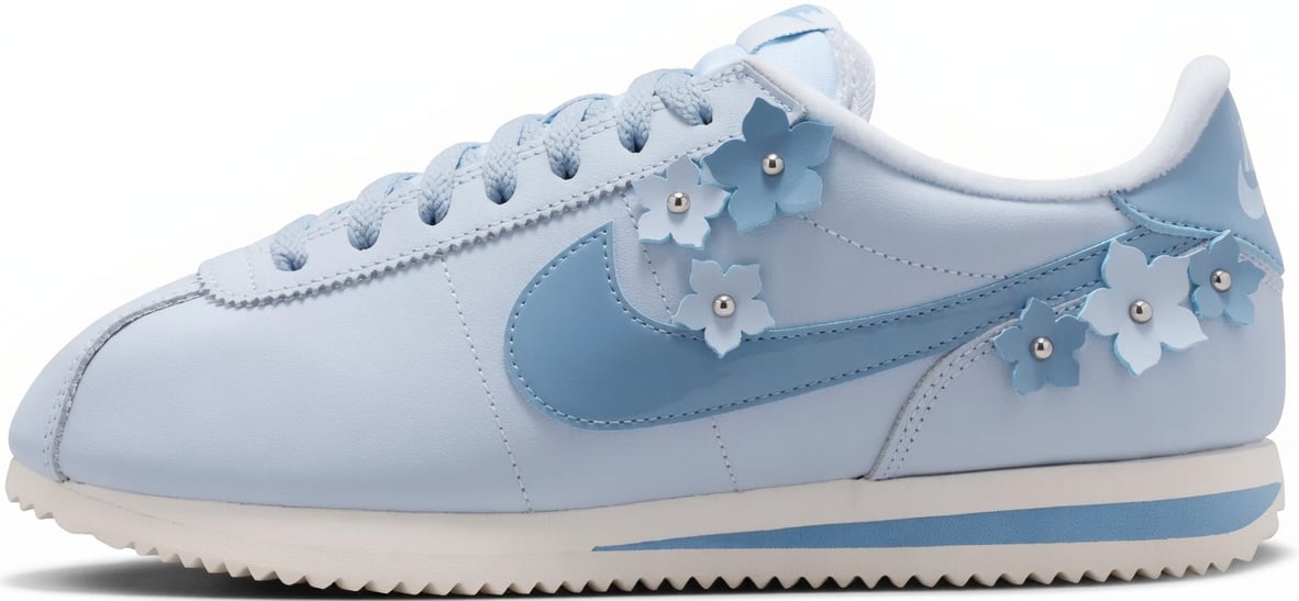 Nike Cortez Leather Florette "Hydrogen Blue"