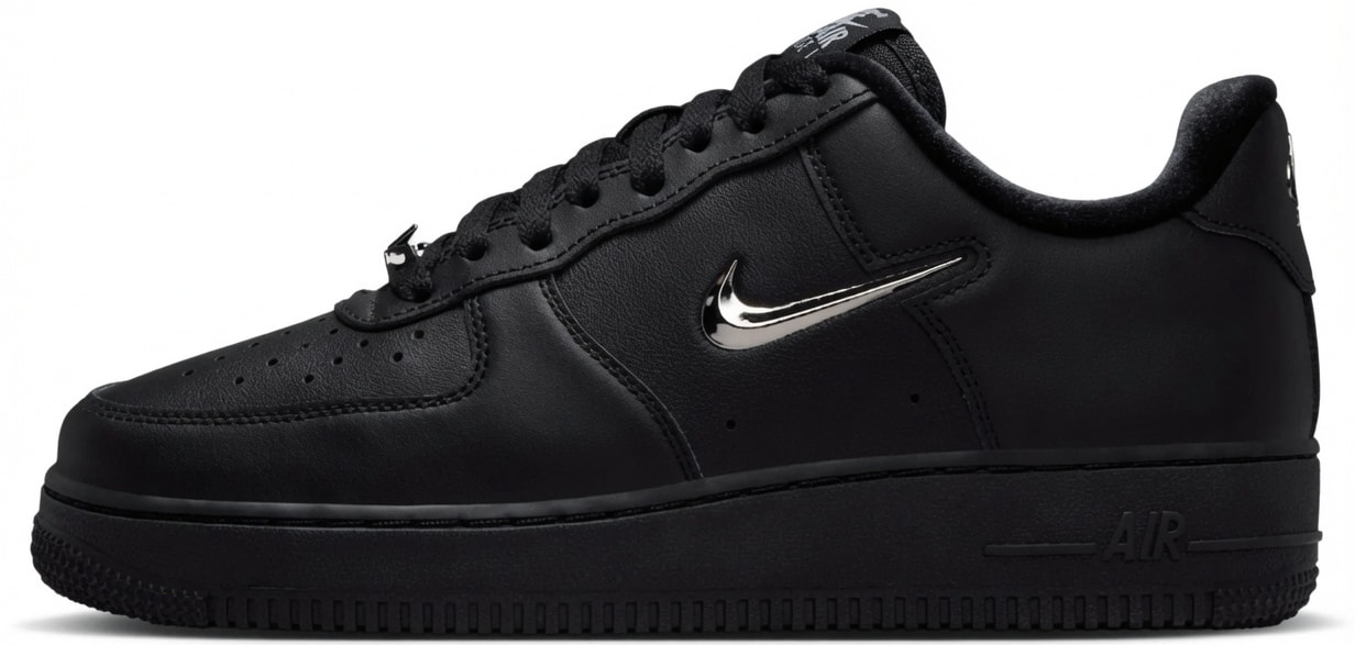 Nike Air Force 1 '07 "Black Metallic Silver"