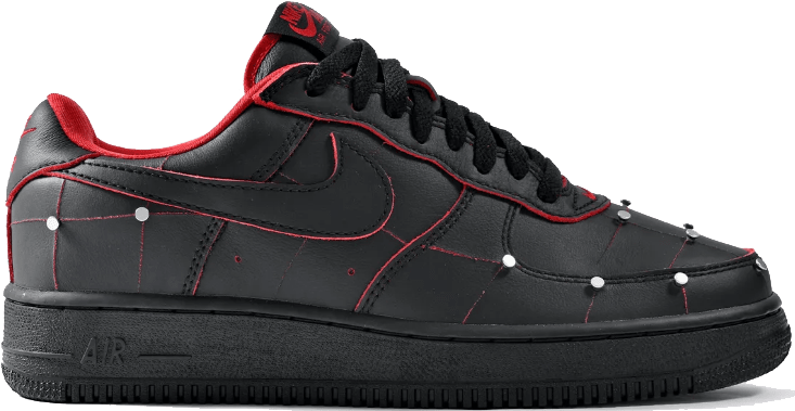 Nike Air Force 1 '01 "Black Gym Red Metallic Silver"